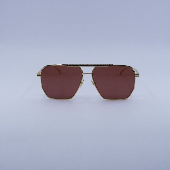 Bottega Veneta 🕶️ New Bottega Veneta BV1012S 005 Sunglasses - Gold Frame Size ONE SIZE - 2 Thumbnail