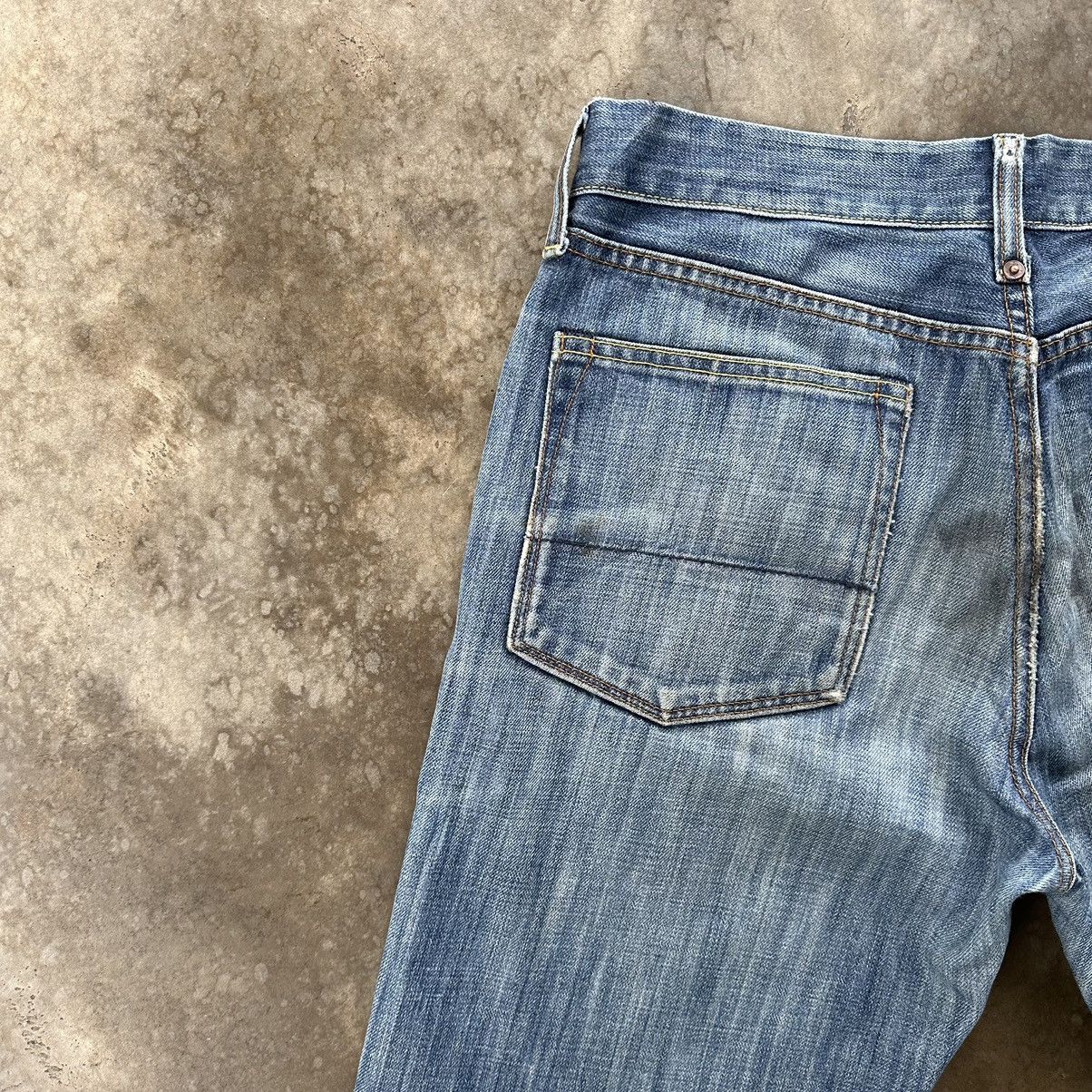 Japanese Brand Vintage SealKay Italy Faded Distressed Denim Jean Pant Size US 33 - 15 Thumbnail
