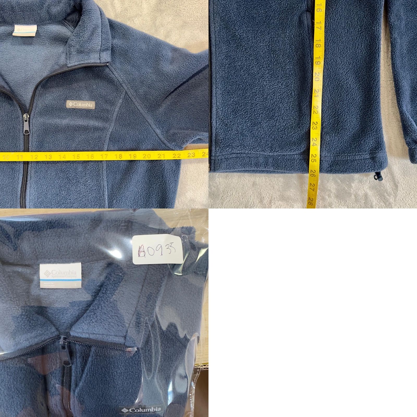 Vintage Columbia Fleece Jacket Blue Full Zip Long Sleeve Women's L Jacket Size L / US 10 / IT 46 - 8 Thumbnail