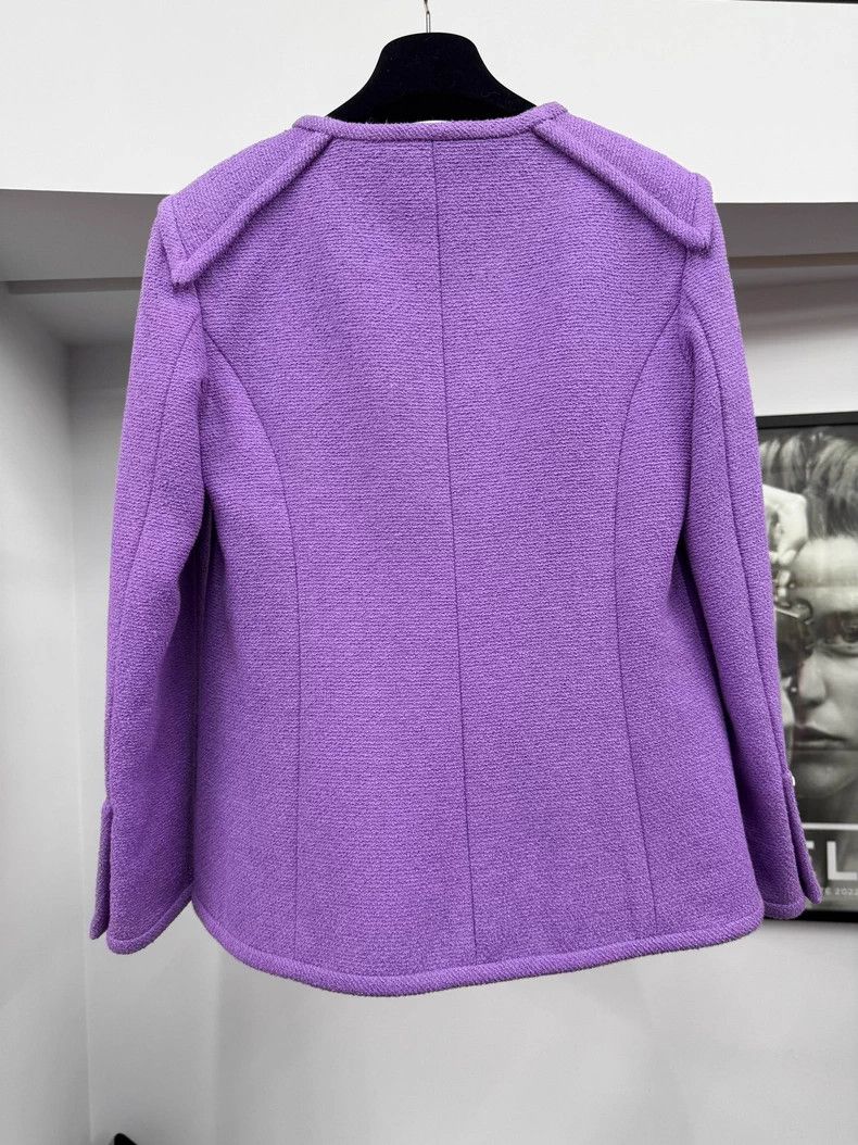 Chanel Chanel Purple four-pocket zipper jacket Size XS / US 0-2 / IT 36-38 - 3 Thumbnail