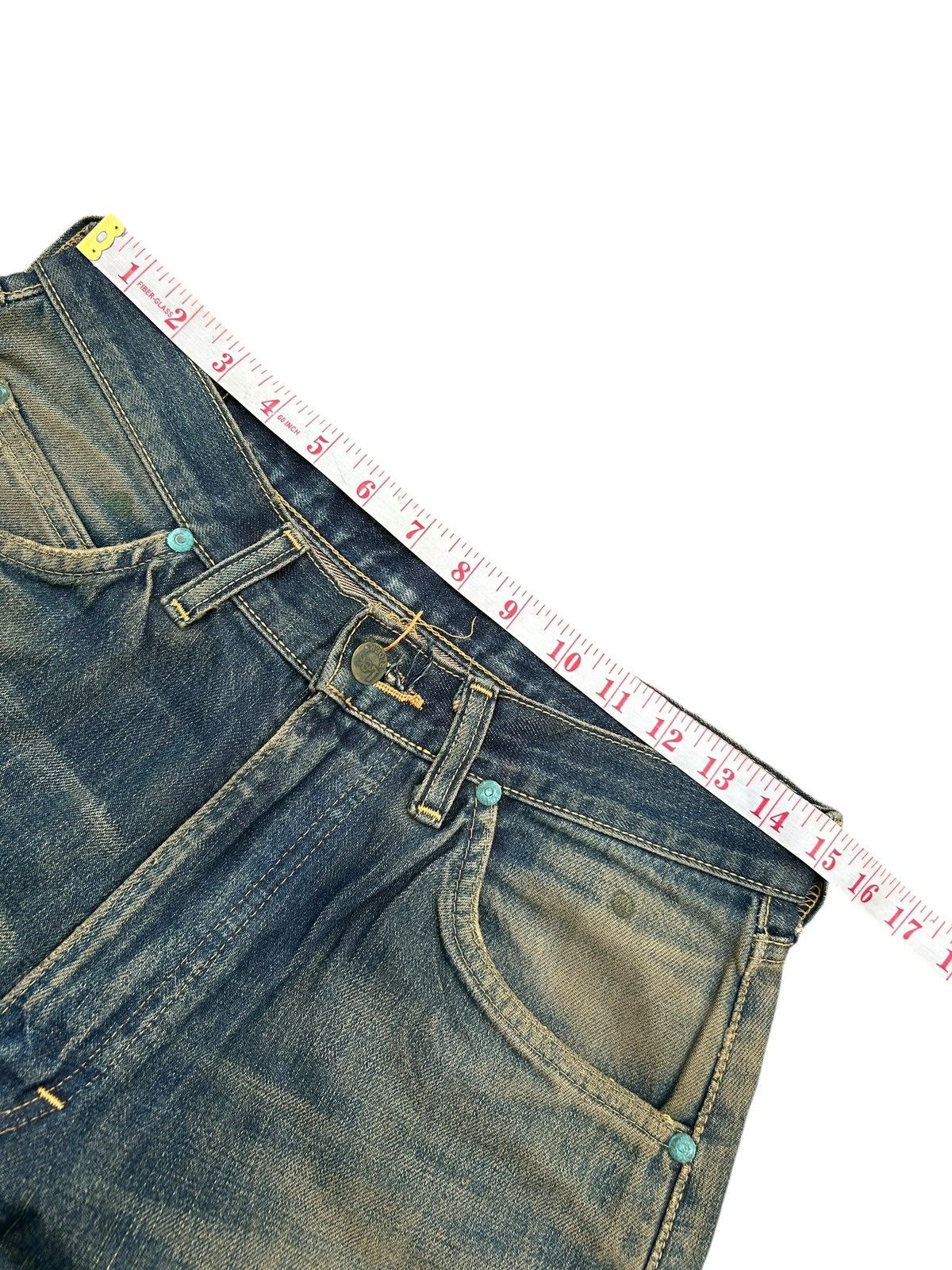Japanese Brand × Kapital × Vintage Rusty Lee Selvedge Baggy Distressed Vintage Denim Jeans Size US 30 / EU 46 - 20 Thumbnail