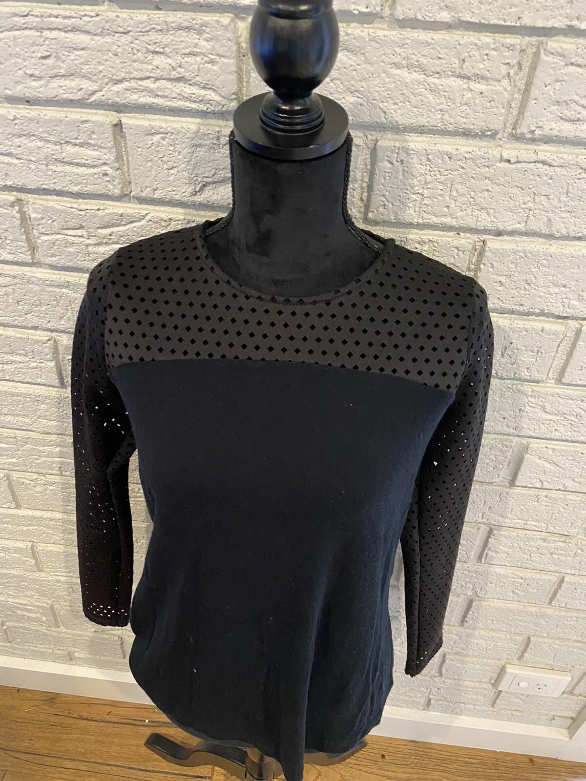 Kokaine Kookai top long sleeve Cutout Textured Top - Size Medium Size M / US 6-8 / IT 42-44 - 2 Thumbnail