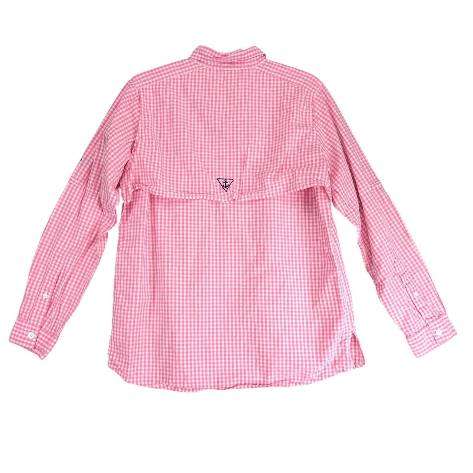 Other Simply Southern Pink Gingham Button Down Shirt Women's S Size S / US 4 / IT 40 - 2 Thumbnail