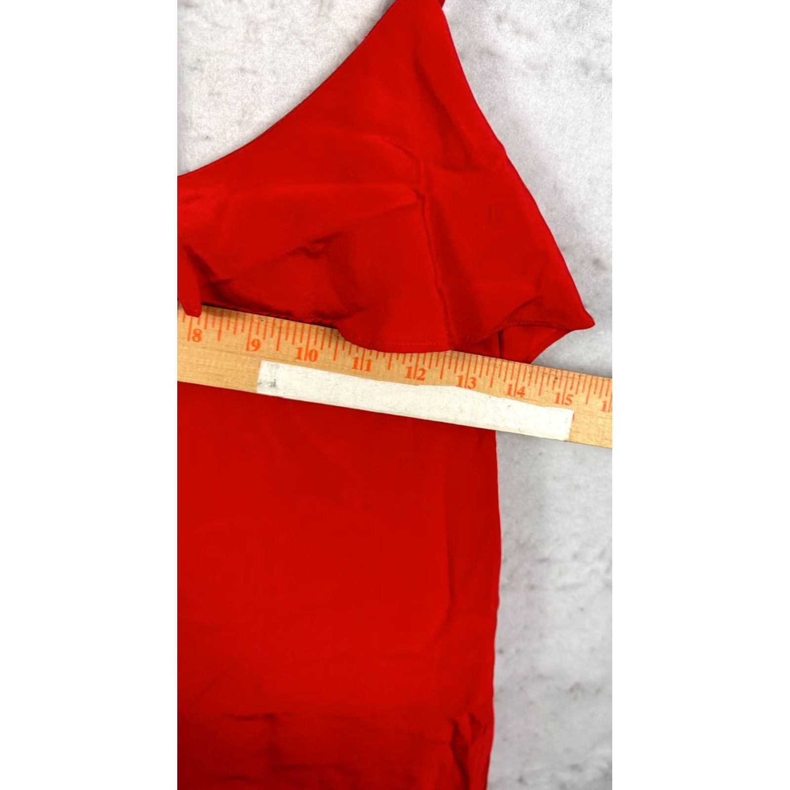 Tibi VINTAGE Tibi Dress Silk Spaghetti Straps Round Ruffle Mini Shift Red Size 4 Womens Size S / US 4 / IT 40 - 6 Thumbnail