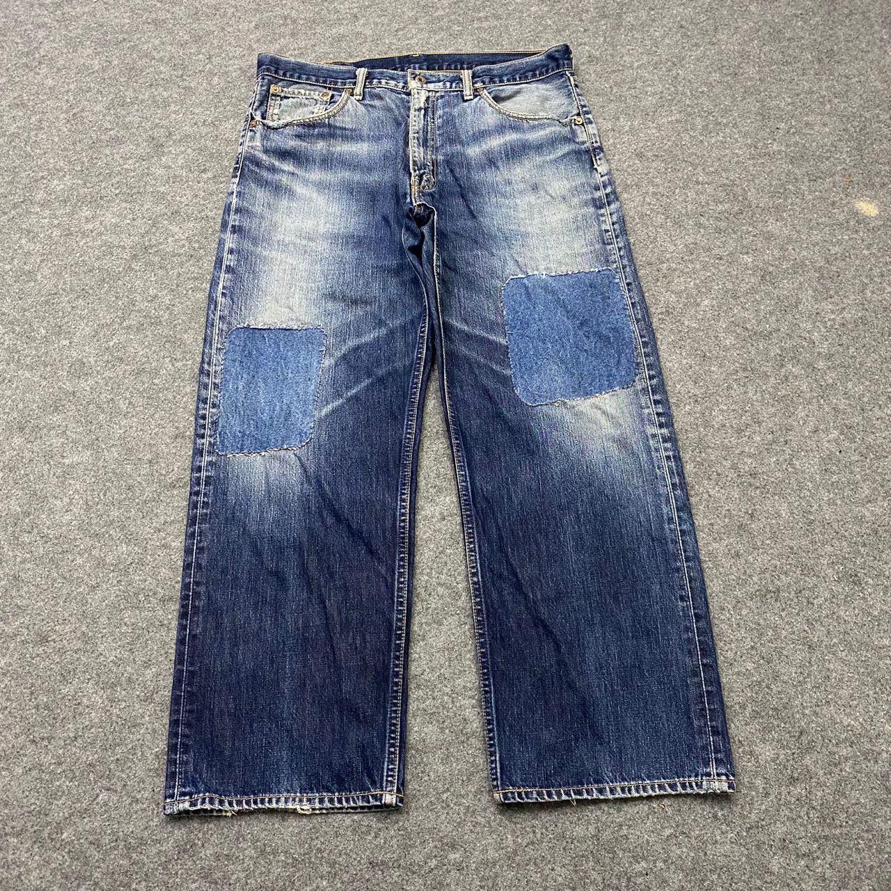 💥Vintage Levis 503 Patchwork Denim Kurt Cobain Style