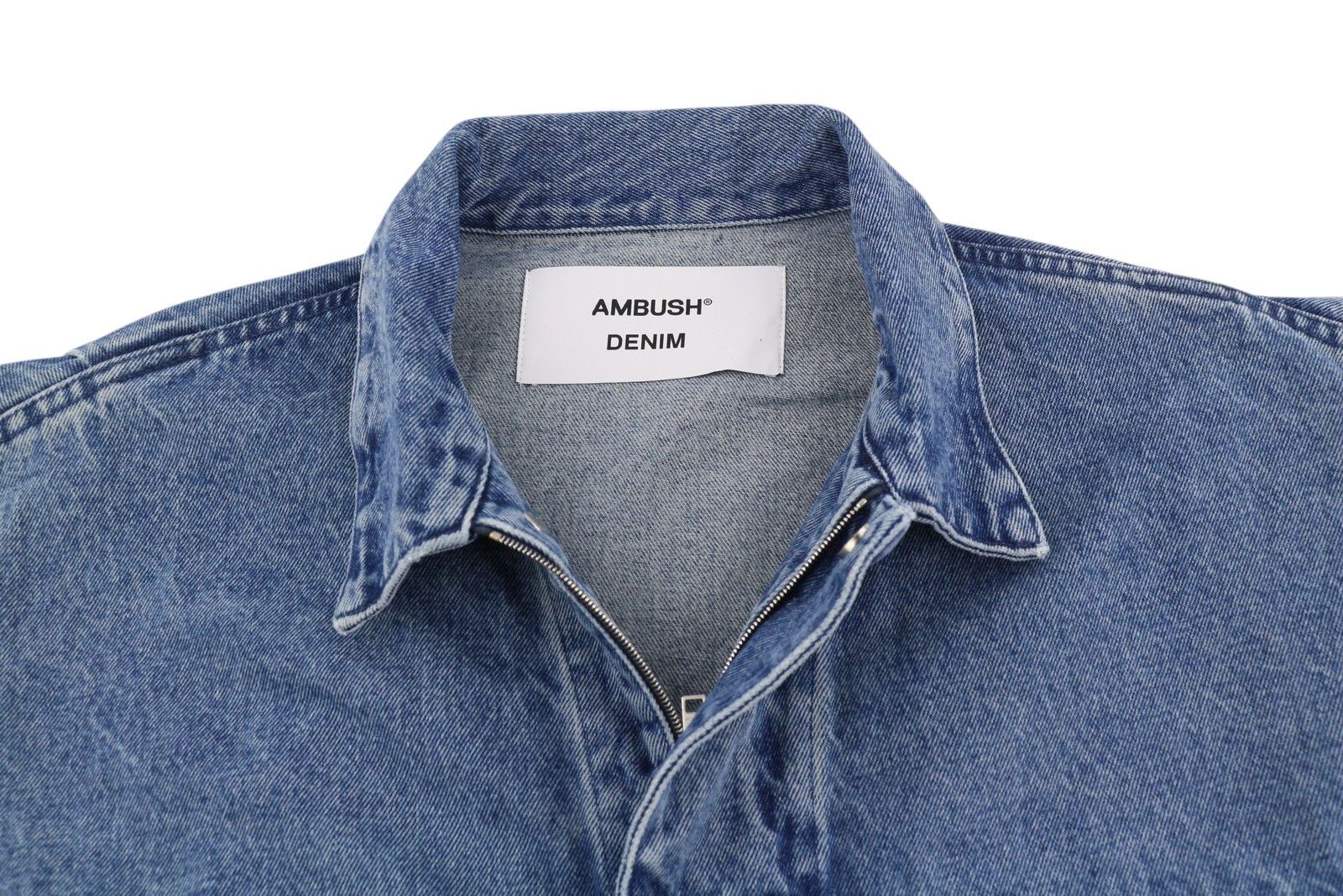 Ambush Design L Denim Blue Faded Patch Pockets Oversized 86580 Size US L / EU 52-54 / 3 - 4 Thumbnail