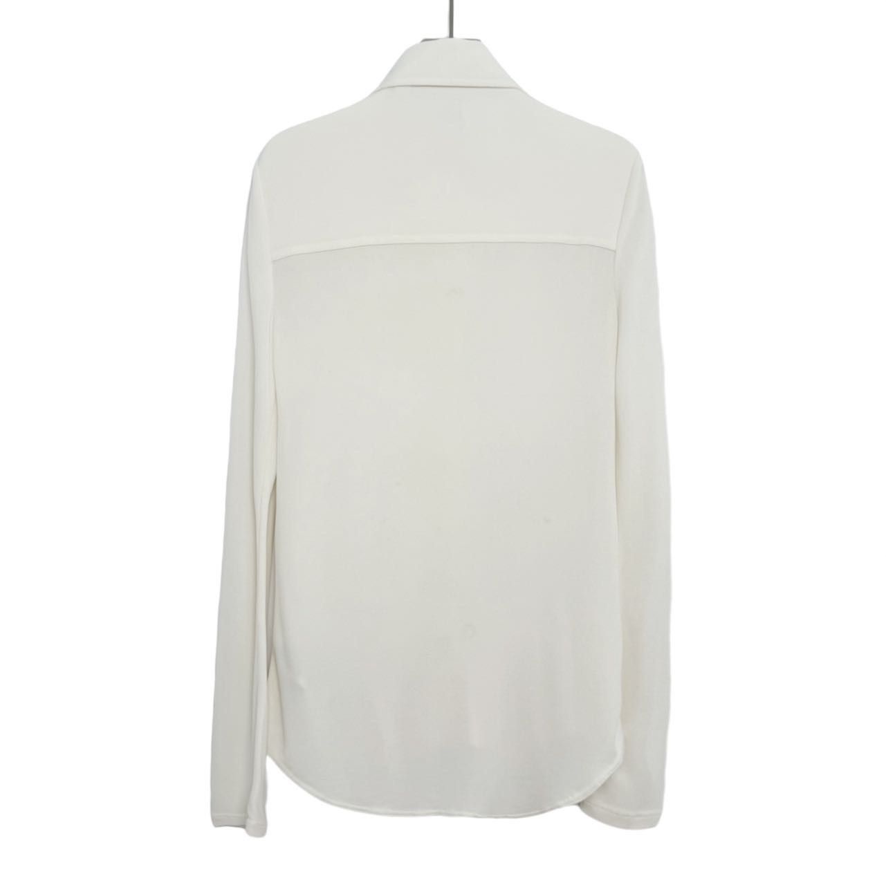 Burberry Burberry Off-white Double Pocket Long Sleeve Shirt K26WX Size L / US 10 / IT 46 - 2 Thumbnail