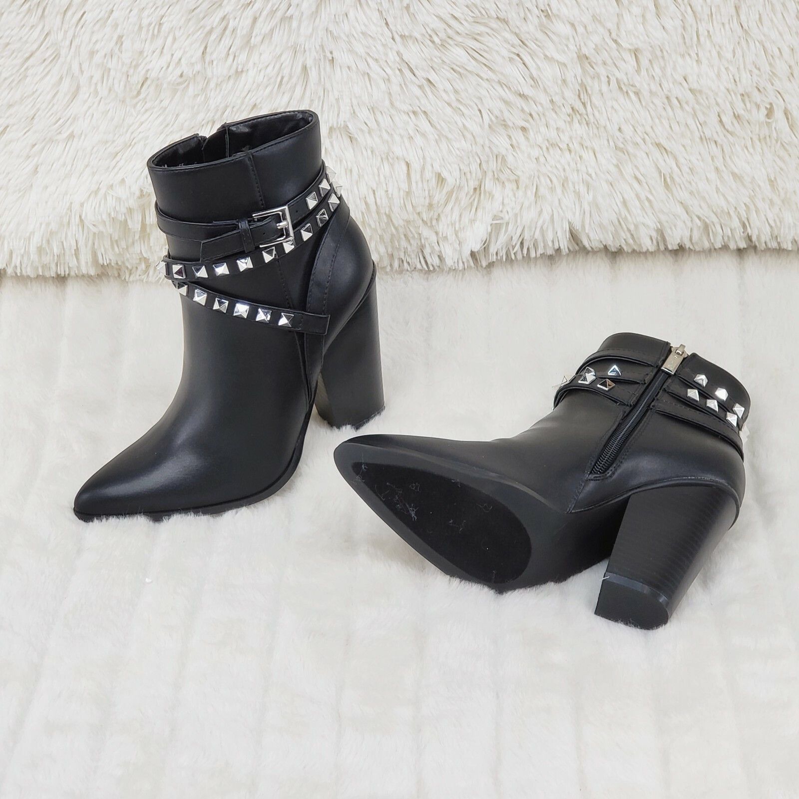 Other Classic Western Designer Cowboy Style Studded Strap Ankle Bo Size US 10 / IT 40 - 7 Thumbnail