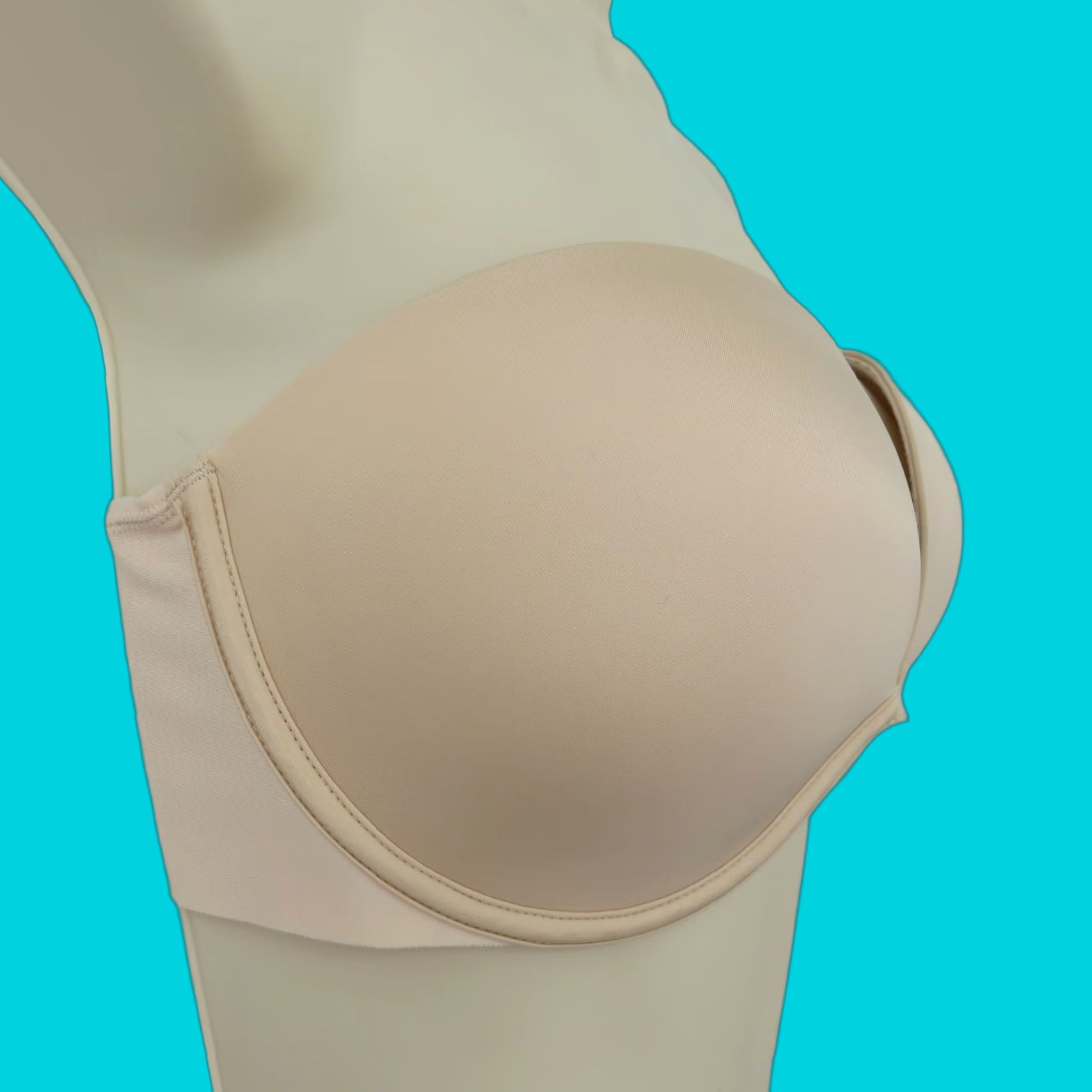 Victoria's Secret Victoria's Secret Bra 36D Balconette Underwire Padded Strapless Beige Women Size ONE SIZE - 1 Thumbnail