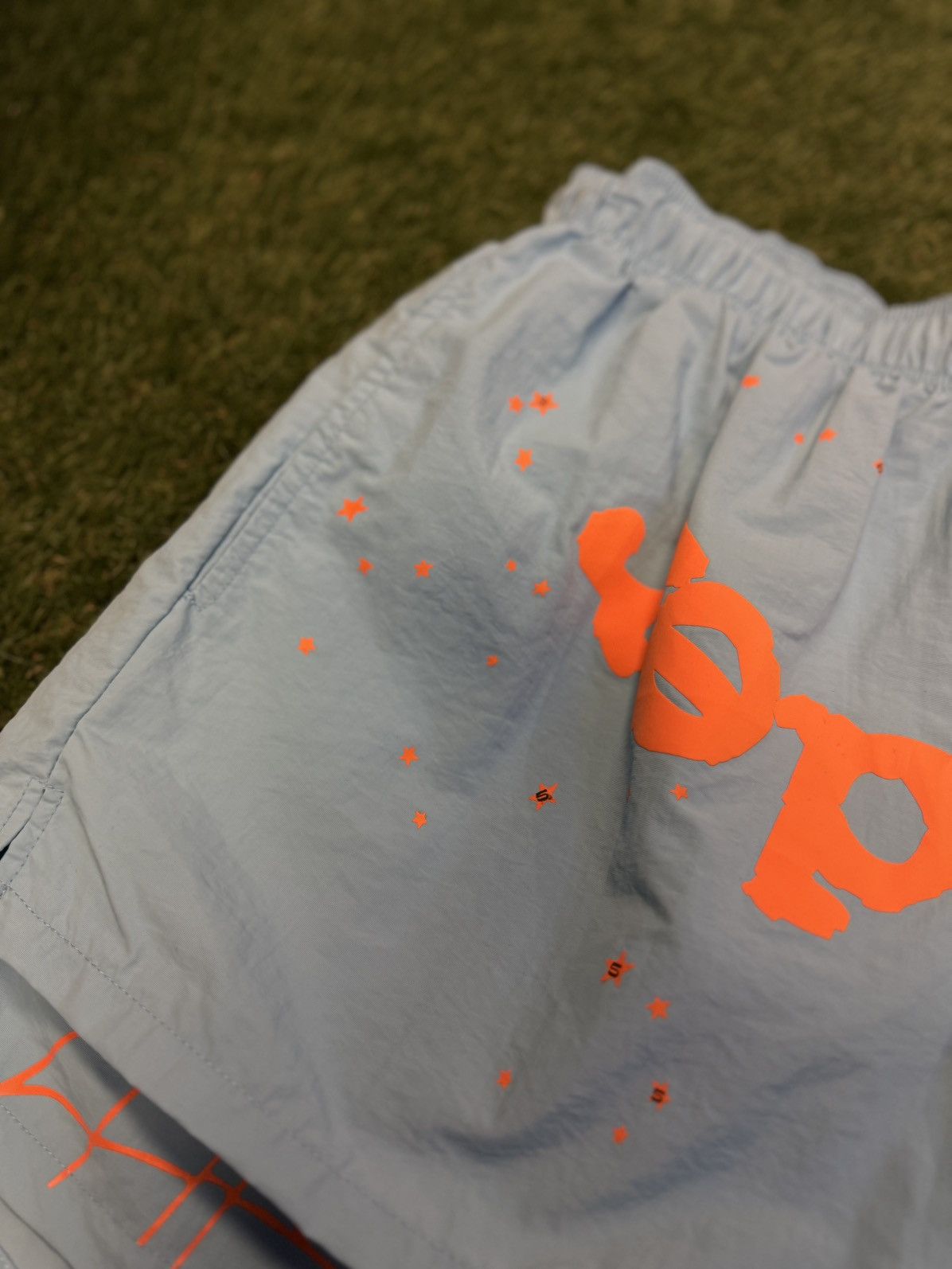 Sp5der Sp5der Double Layer Web Shorts Blue Size Small (NEW) Size US 27 - 4 Thumbnail