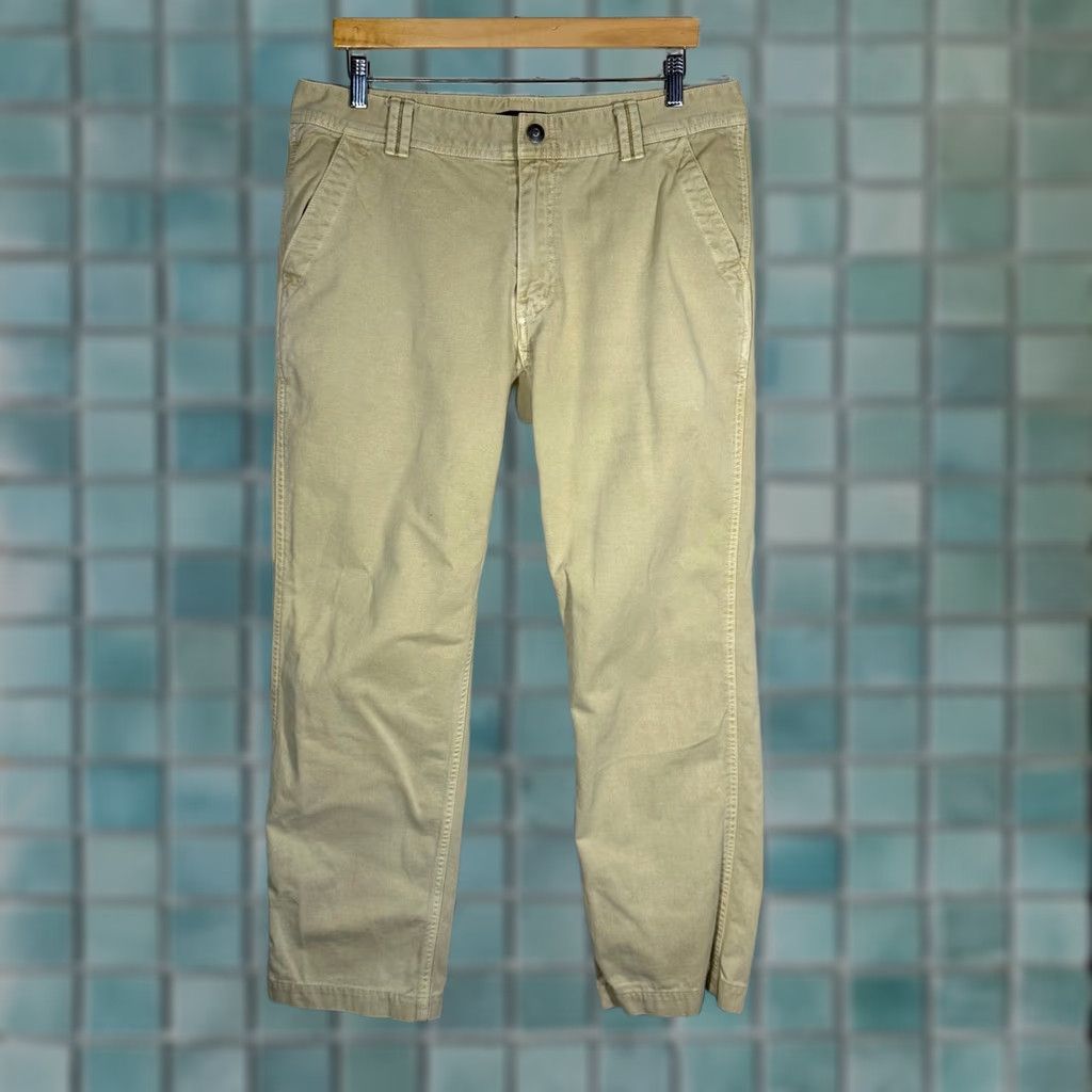 Gramicci Gramicci Mens Chino Pants Straight Leg Beige Cotton Twill 35x31 Hiking Outdoor Workwear N/A Size US 35 - 1 Thumbnail