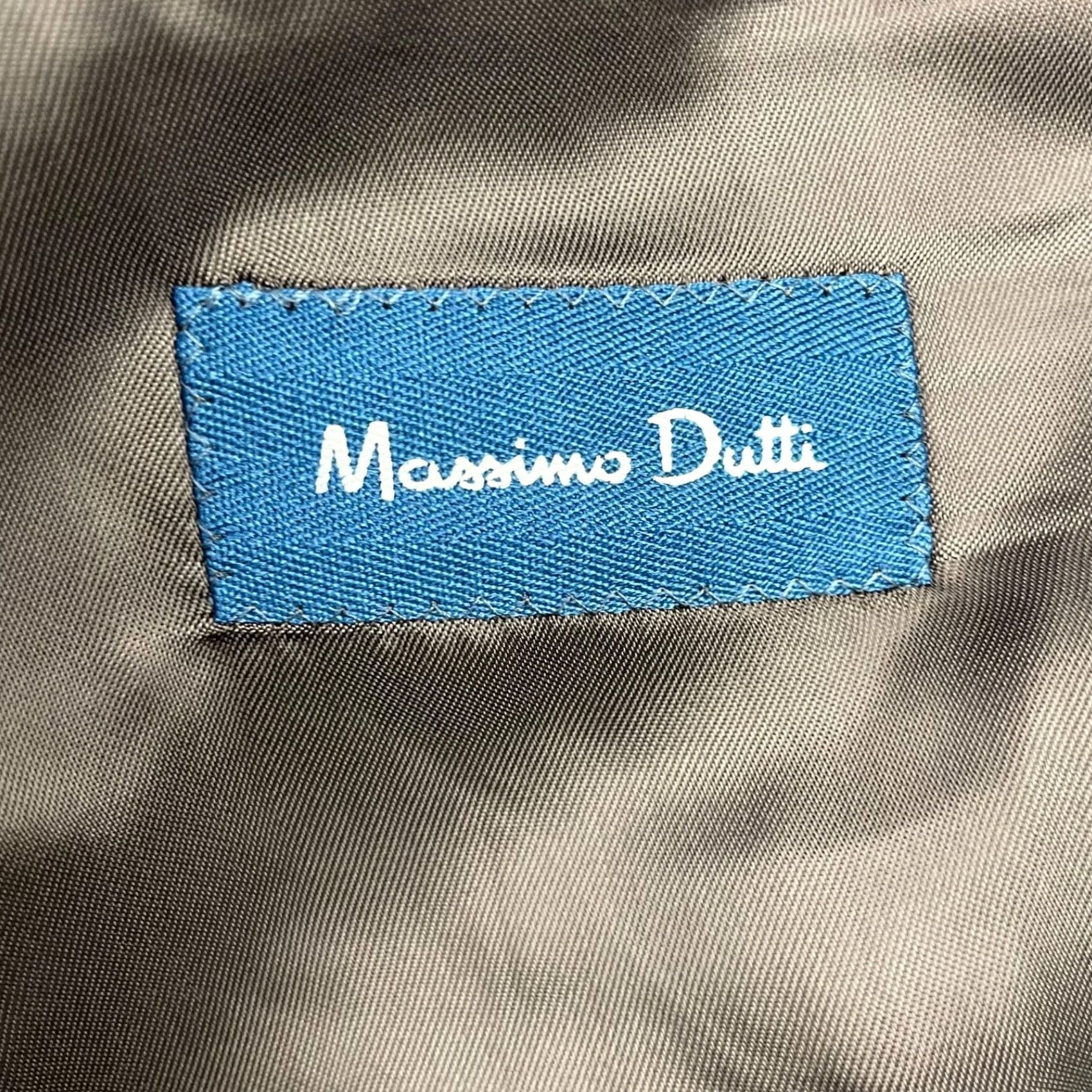 Massimo Dutti Massimo Dutti 1-Piece Mens 46 Brown Men Wool Leather Elbows Zip Hybrid Blazer Plaid 46L Size 46R - 7 Thumbnail