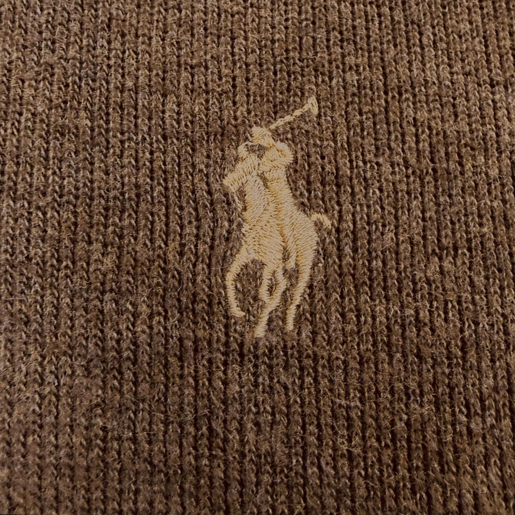 Polo Ralph Lauren Polo Ralph Lauren Sweater Mens 2XL Brown Quarter Zip Mock Neck Pony Logo Knit Size US XXL / EU 58 / 5 - 2 Thumbnail