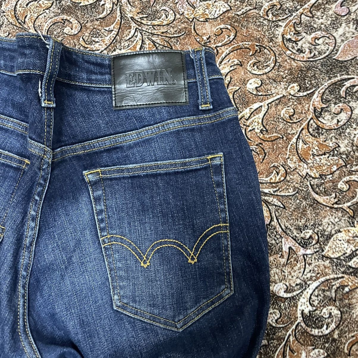 Edwin 🔥Vintage Edwin Black Tab Stoned Washed Distress Flare Jeans Size US 31 - 10 Thumbnail
