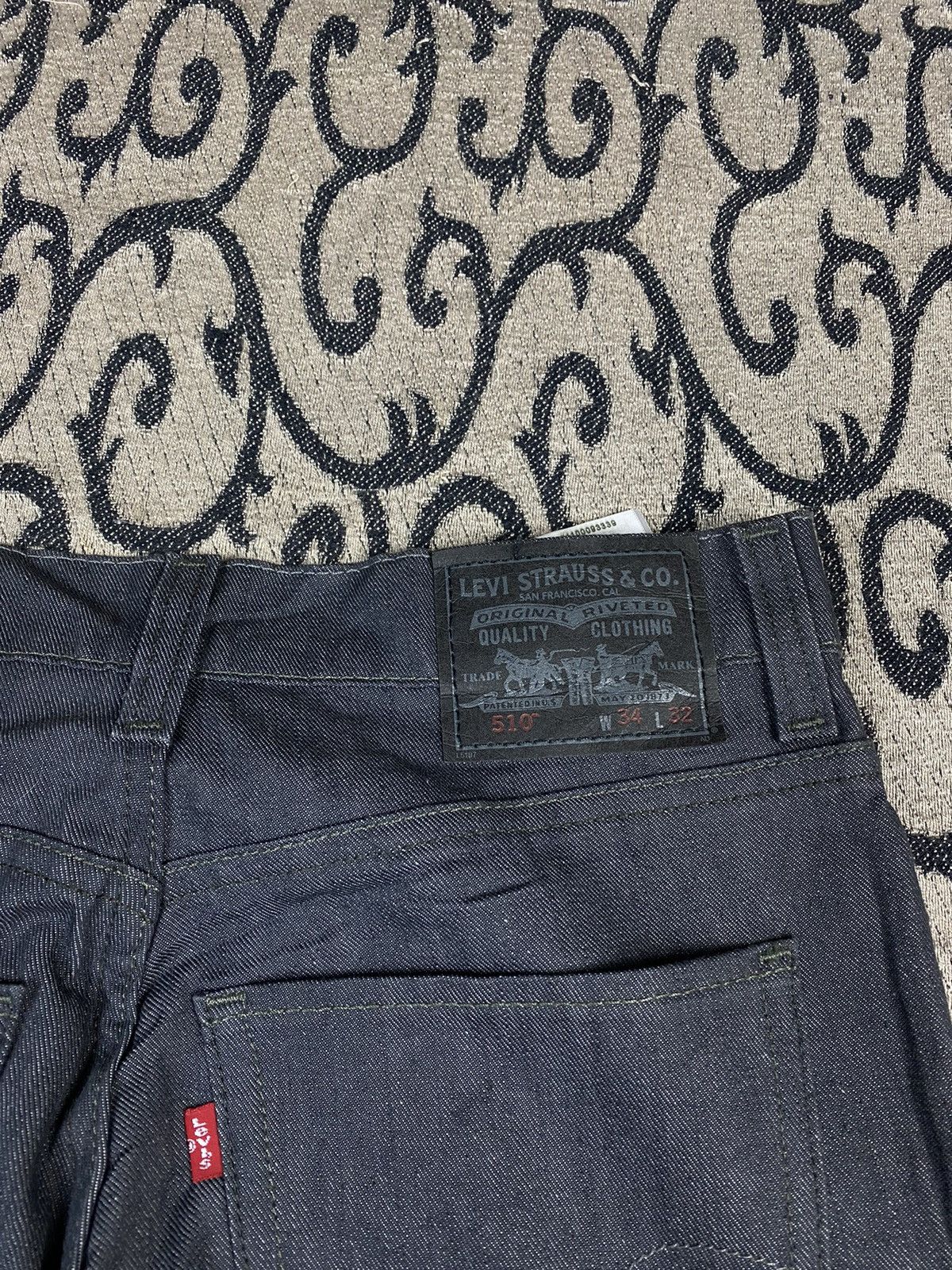 Levi's × Levi's Vintage Clothing Vintage Levi’s 510 Straight Grey Jeans Size US 34 / EU 50 - 4 Thumbnail