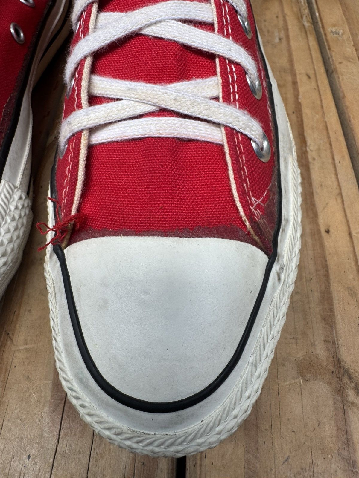 Converse VTG converse all star Hi Top canvas sneakers made in USA Size US 5 / EU 37 - 6 Thumbnail