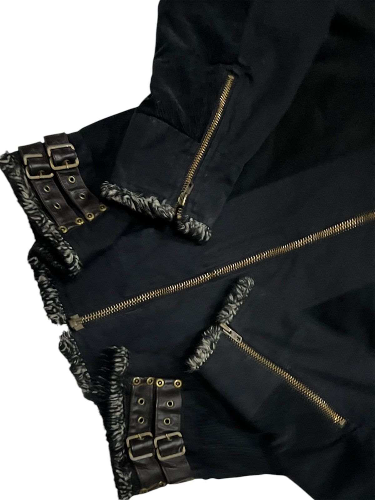 Japanese Brand NST Crazy Fur Corduroy Bondage Rider Jacket Size US L / EU 52-54 / 3 - 4 Thumbnail