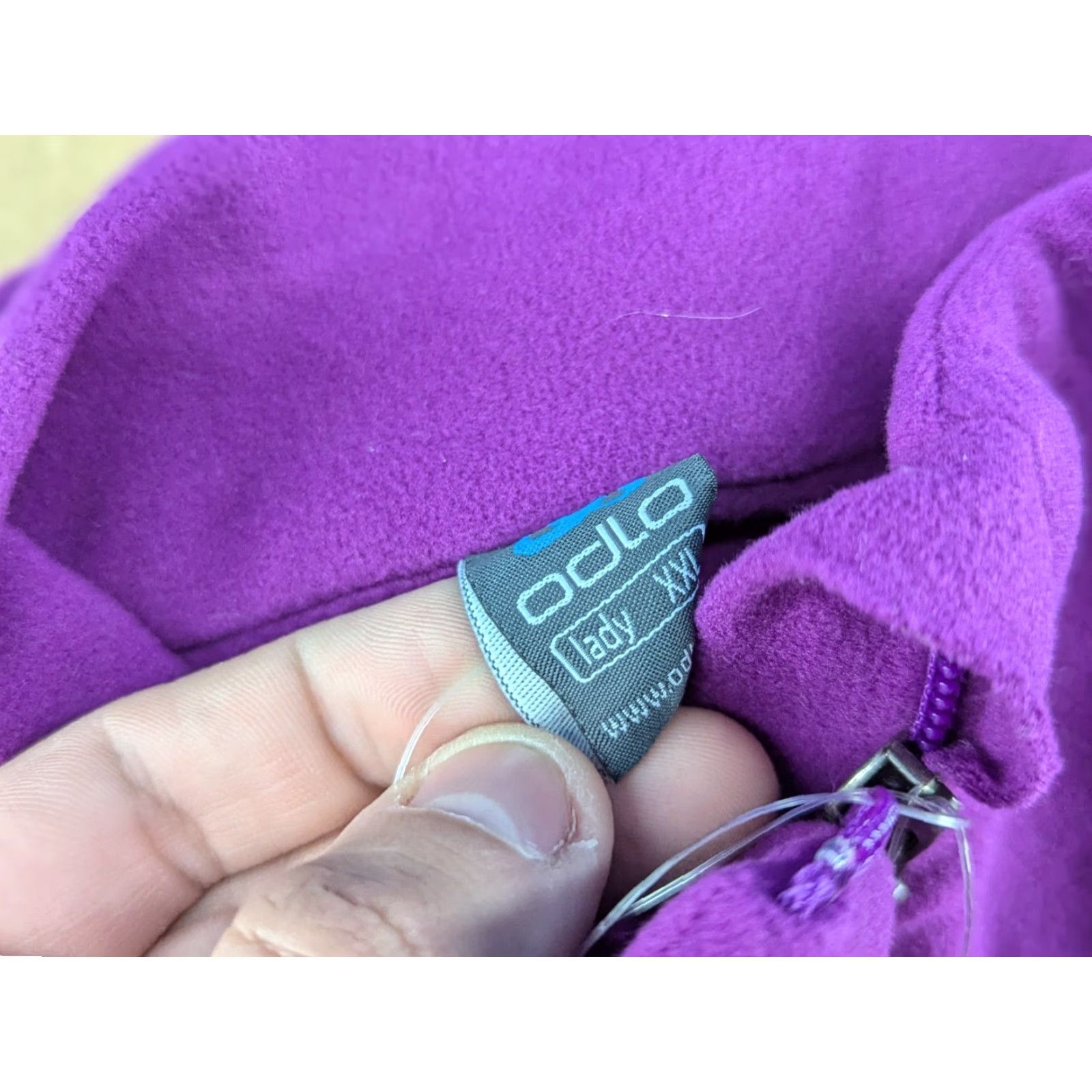 Odlo ODLO DNB Ski Fleece Jacket Womens 2XL Purple Full Zip Hooded Waterproof Regular Size Type: Jacket Size XXL / US 16-18 / IT 52-54 - 6 Thumbnail