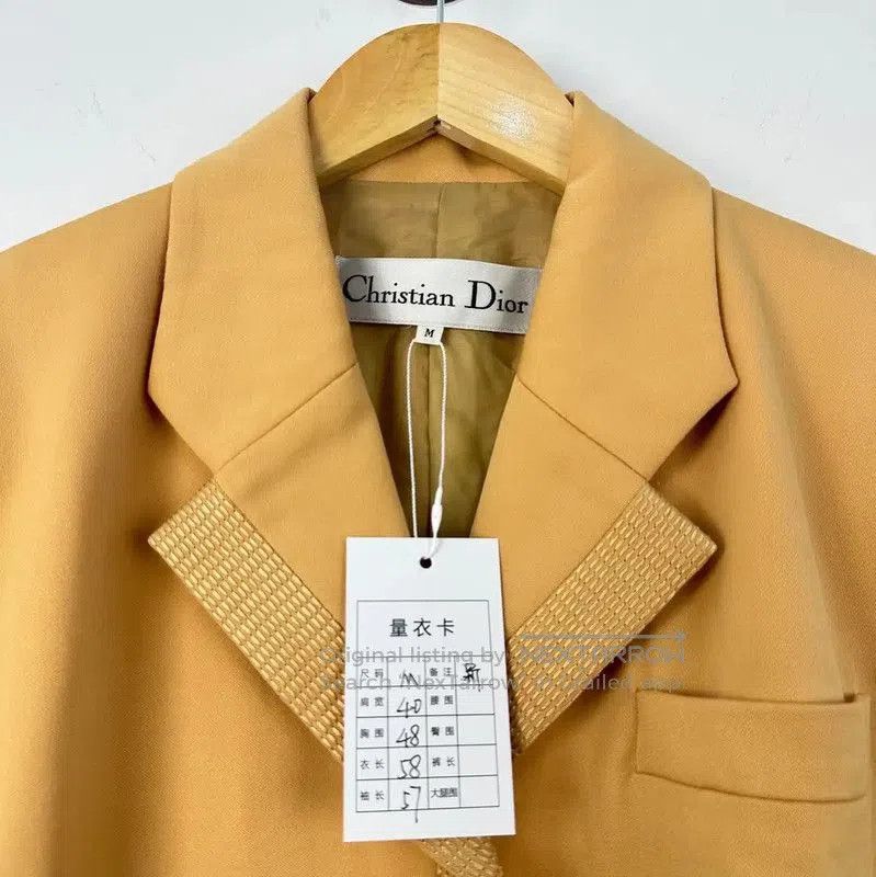 Dior Dior Yellow Wool Women's Jacket . Size M / US 6-8 / IT 42-44 - 3 Thumbnail