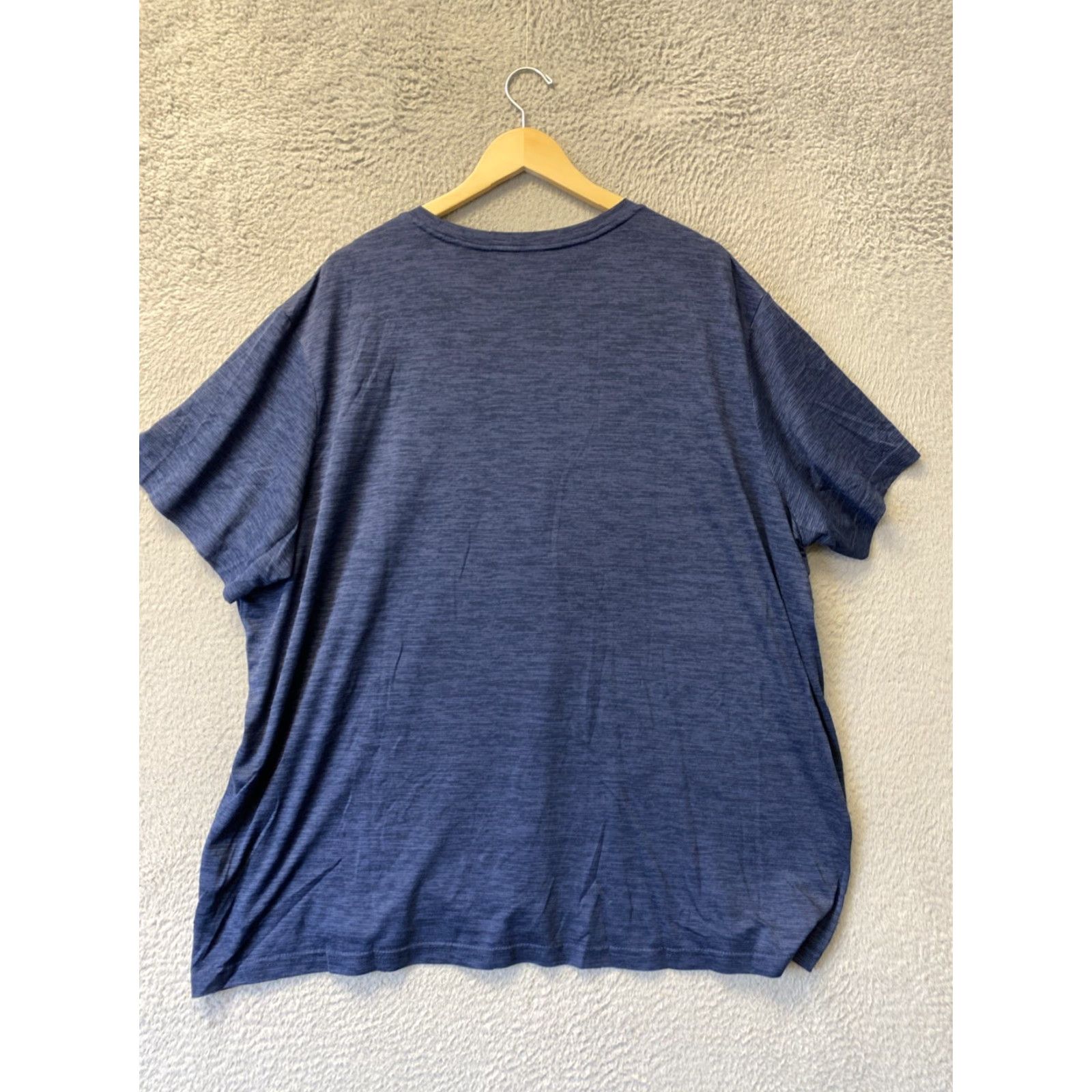 Athletic Works Athletic Works DriWorks Knit Shirt 3XL Navy Short Sleeve Crew Neck Mens Size US XXL / EU 58 / 5 - 6 Thumbnail