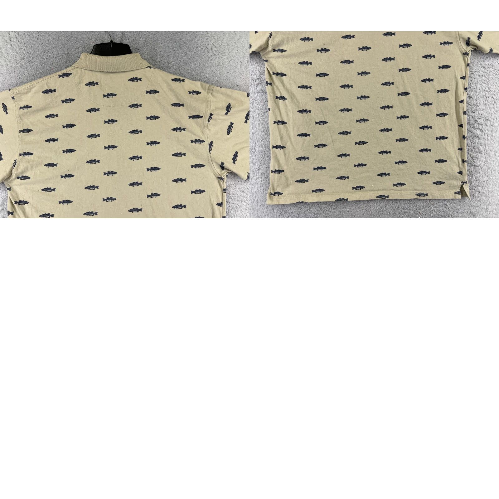 Wrangler VINTAGE Wrangler Polo Shirt Mens Large Beige 100% Cotton Slim Fit Short Sleeve with Logo Embroidered Size US L / EU 52-54 / 3 - 9 Thumbnail