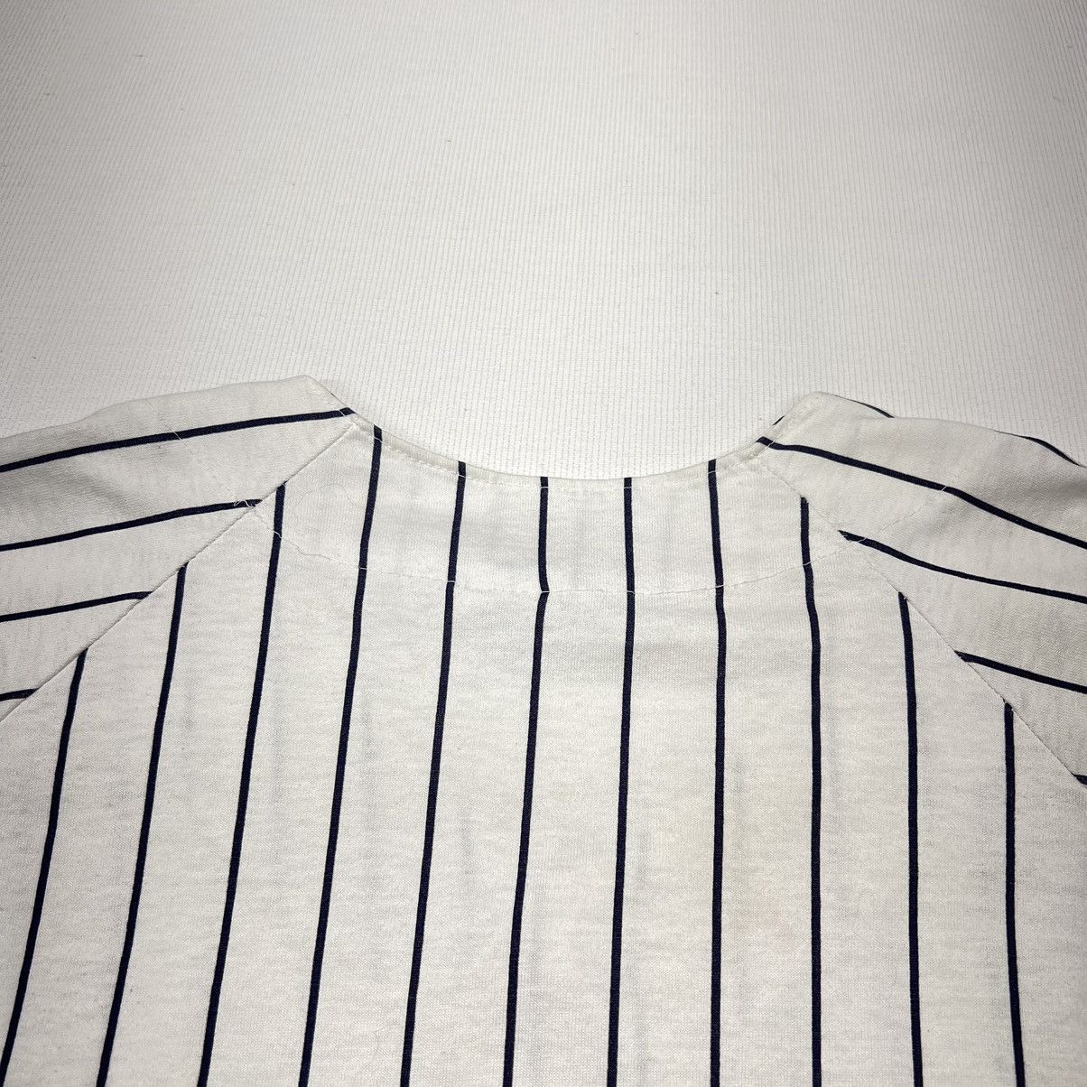 New York Yankees × Vintage VTG Russell Yankees Jersey White Pinstripe Blank Athletic Size US XL / EU 56 / 4 - 18 Thumbnail