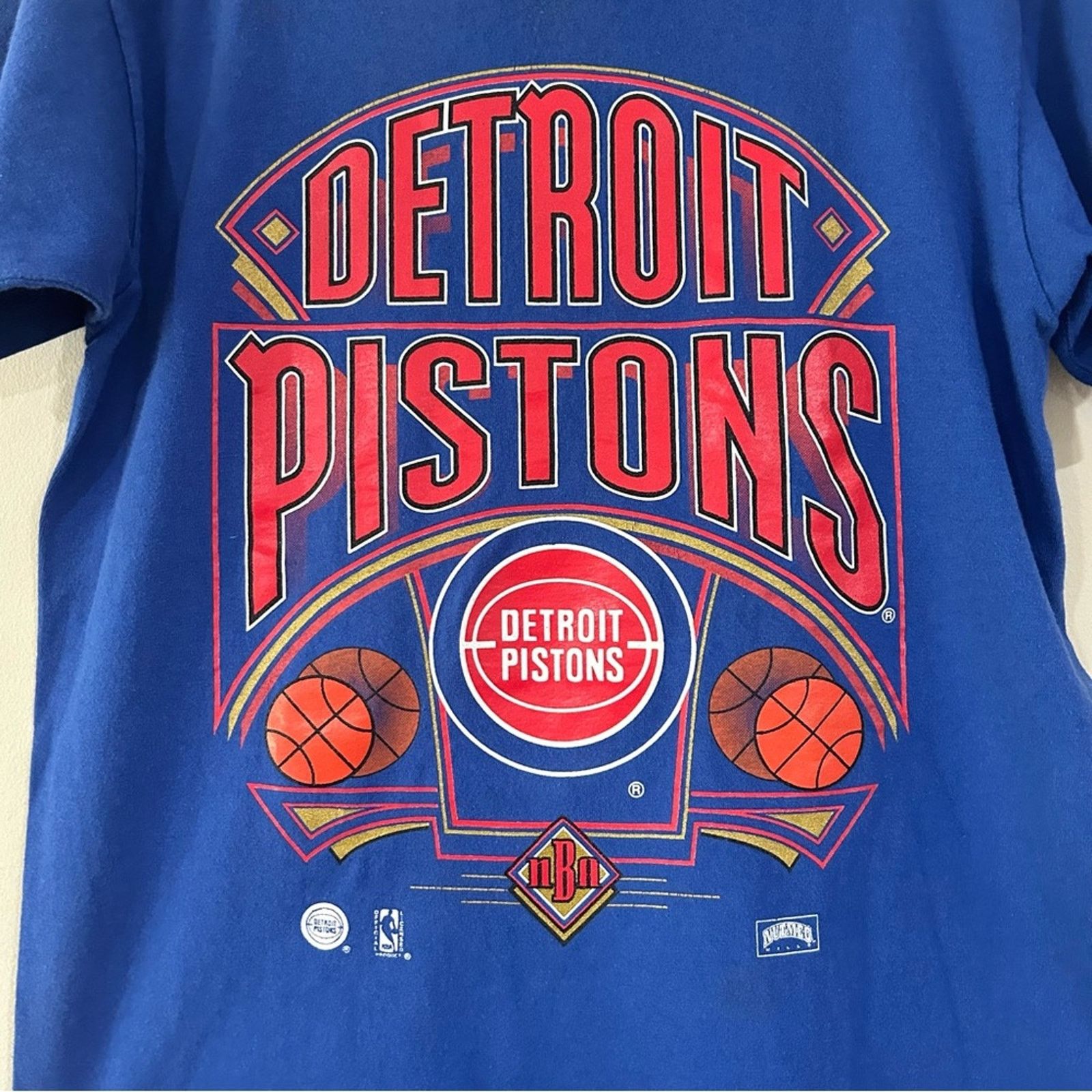 Nutmeg Vintage Nutmeg Detroit Pistons Basketball Shirt Size US S / EU 44-46 / 1 - 2 Thumbnail