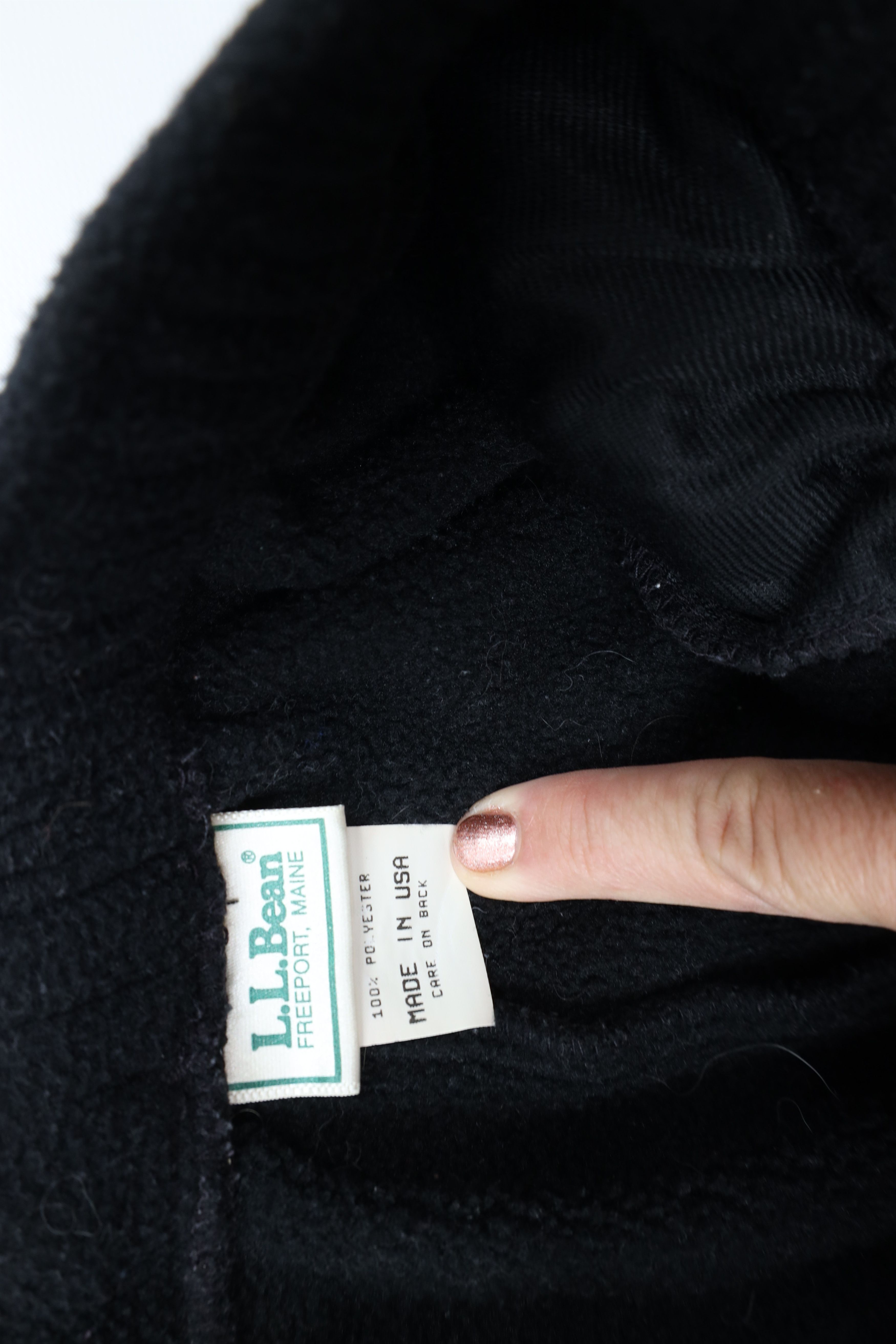 L.L. Bean Vintage 90s LL Bean Fleece Sweatpants Joggers Black USA Size 26" / US 2 / IT 38 - 8 Thumbnail