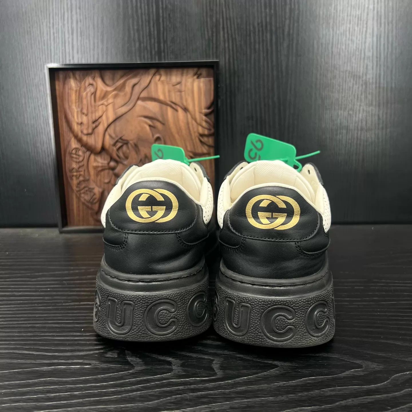 Gucci Gucci Black & White Cookie Sneakers US 6.5 / EU 40.5 Size US 7.5 / EU 40-41 - 5 Thumbnail