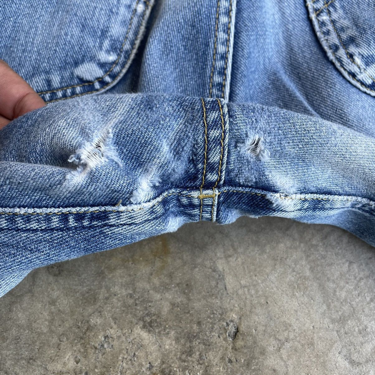 Lee 🔥Vintage Lee Stoned Washed Distress Denim Jeans Size US 27 - 9 Thumbnail