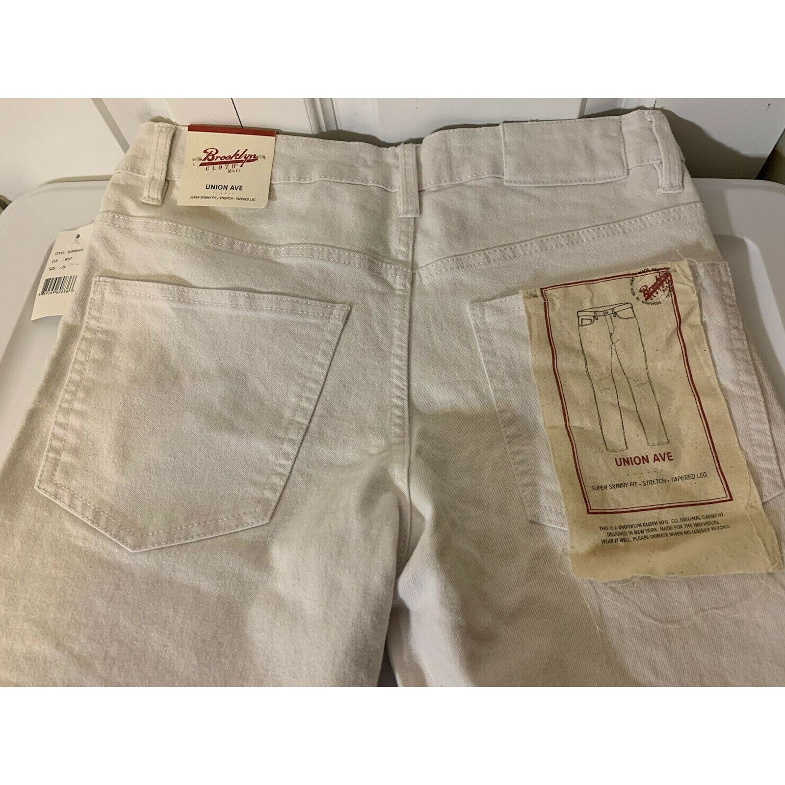 Brooklyn Cloth New Brooklyn Cloth Co. Super Skinny Jeans 29 X 30 Ribbed Leg Size US 29 - 7 Thumbnail