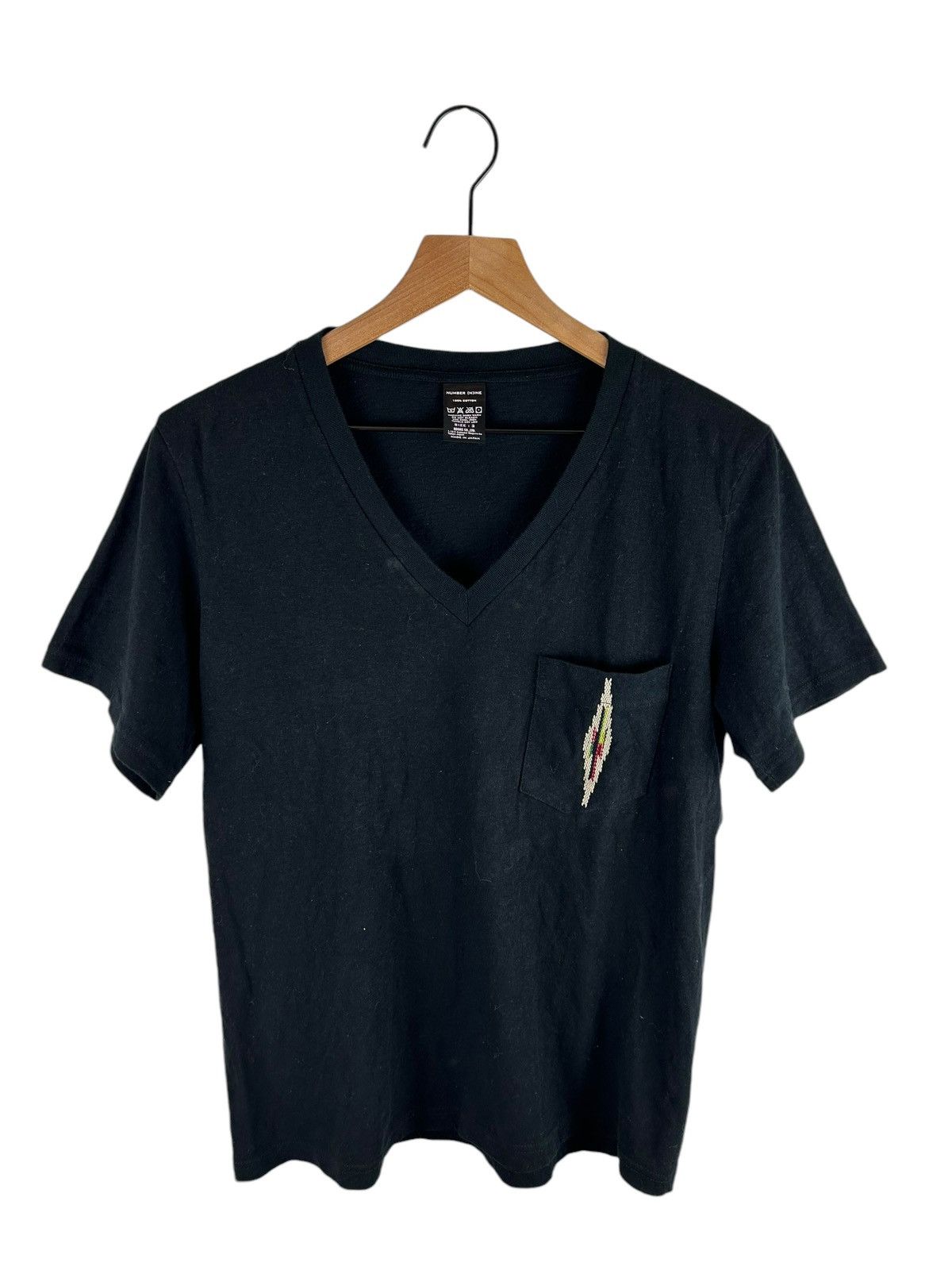Number (N)ine Number Nine V Neck Pocket T-Shirt Size US M / EU 48-50 / 2 - 1 Thumbnail