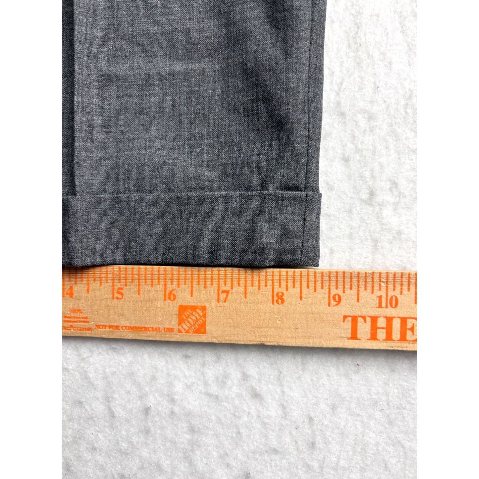 Vintage Louis Raphael Limited JRL Men Gray Dress Pants Wool Stretch Straight 34x29 Hem 26 - 34in Waist, 34in Leg Size US 34 / EU 50 - 7 Thumbnail