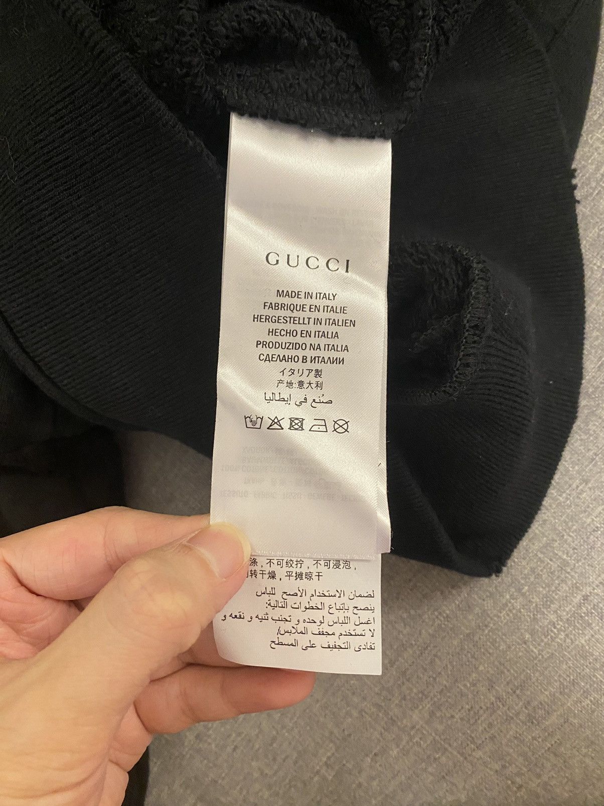 Gucci Gucci logo black sweatshirt XS Size US XS / EU 42 / 0 - 6 Thumbnail