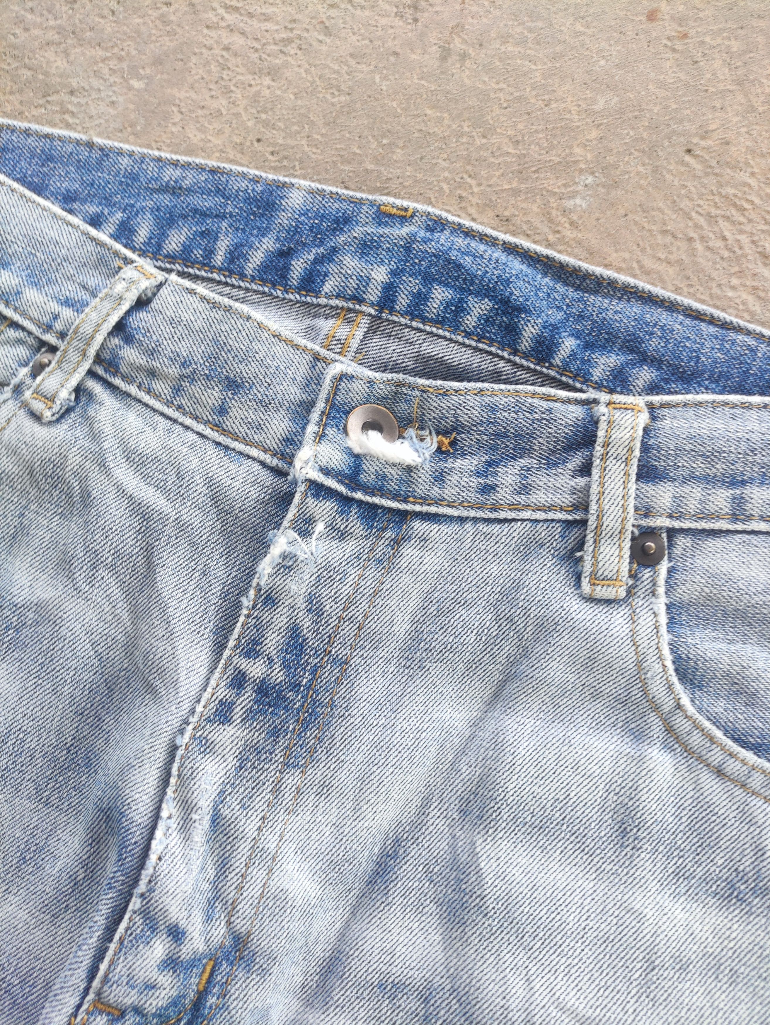 Japanese Brand Vintage Japanese Brand Baggy Denim Distressed Faded Pants Size US 36 / EU 52 - 5 Thumbnail