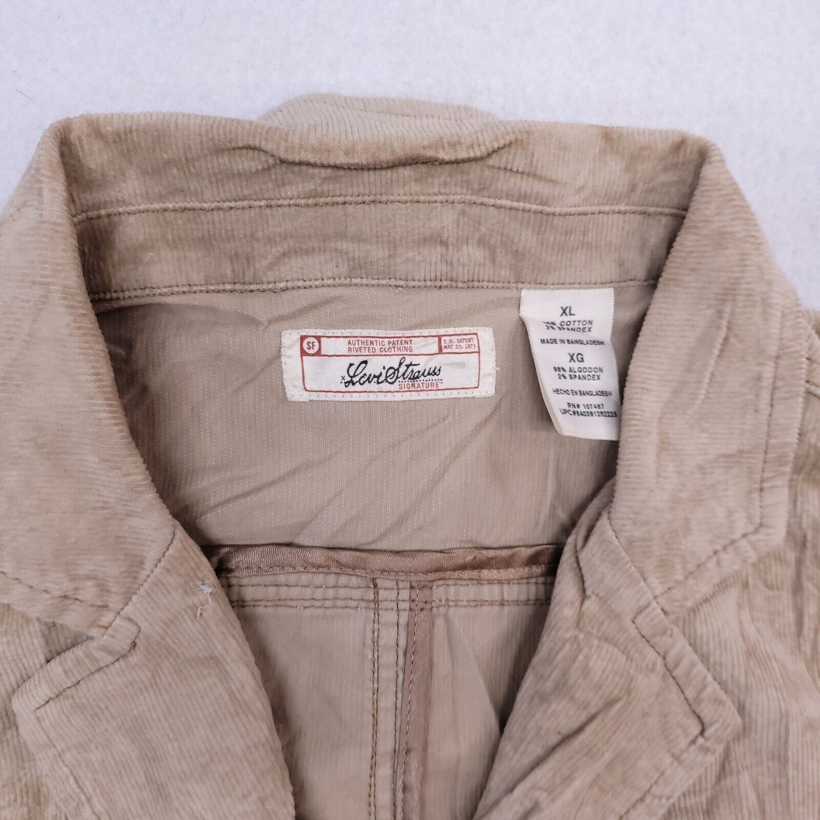 Levi's Levi Strauss Button Up Coat Womens Size Extra Large XL Beige Size XL / US 12-14 / IT 48-50 - 2 Thumbnail