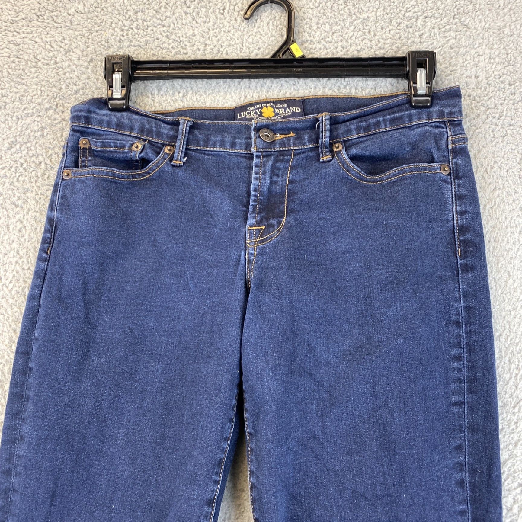 Lucky Brand Lucky Brand Women’s Skinny Jeans Dark Wash 6/28 W32 x L31 Blue Stretch Womens Size 28" / US 6 / IT 42 - 2 Thumbnail
