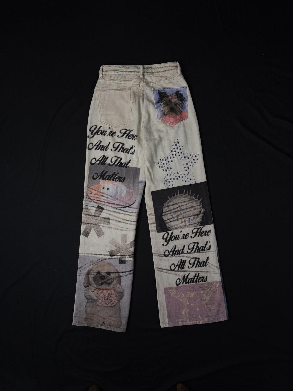 Japanese Brand Whimsical Wide-Leg Statement Trousers Size 26" / US 2 / IT 38 - 8 Thumbnail