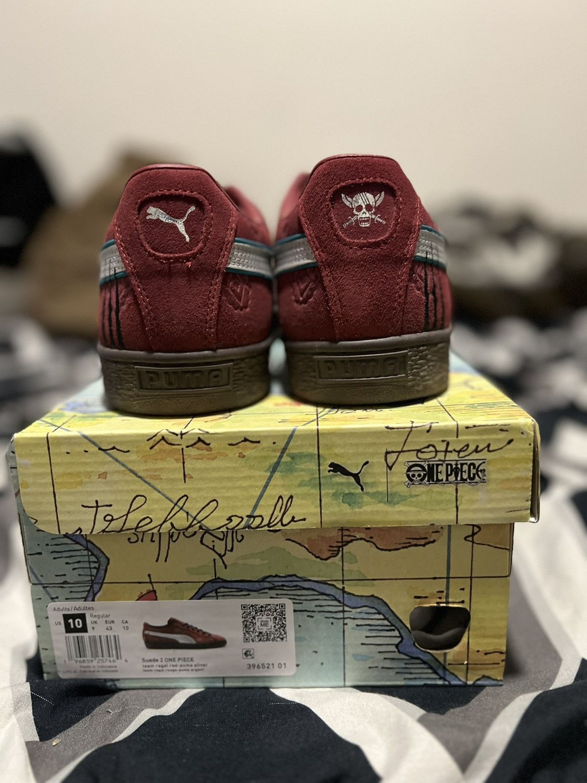 One Piece × Puma Puma Suede x One Piece “Red-Haired Shanks” Size US 10 / EU 43 - 6 Thumbnail