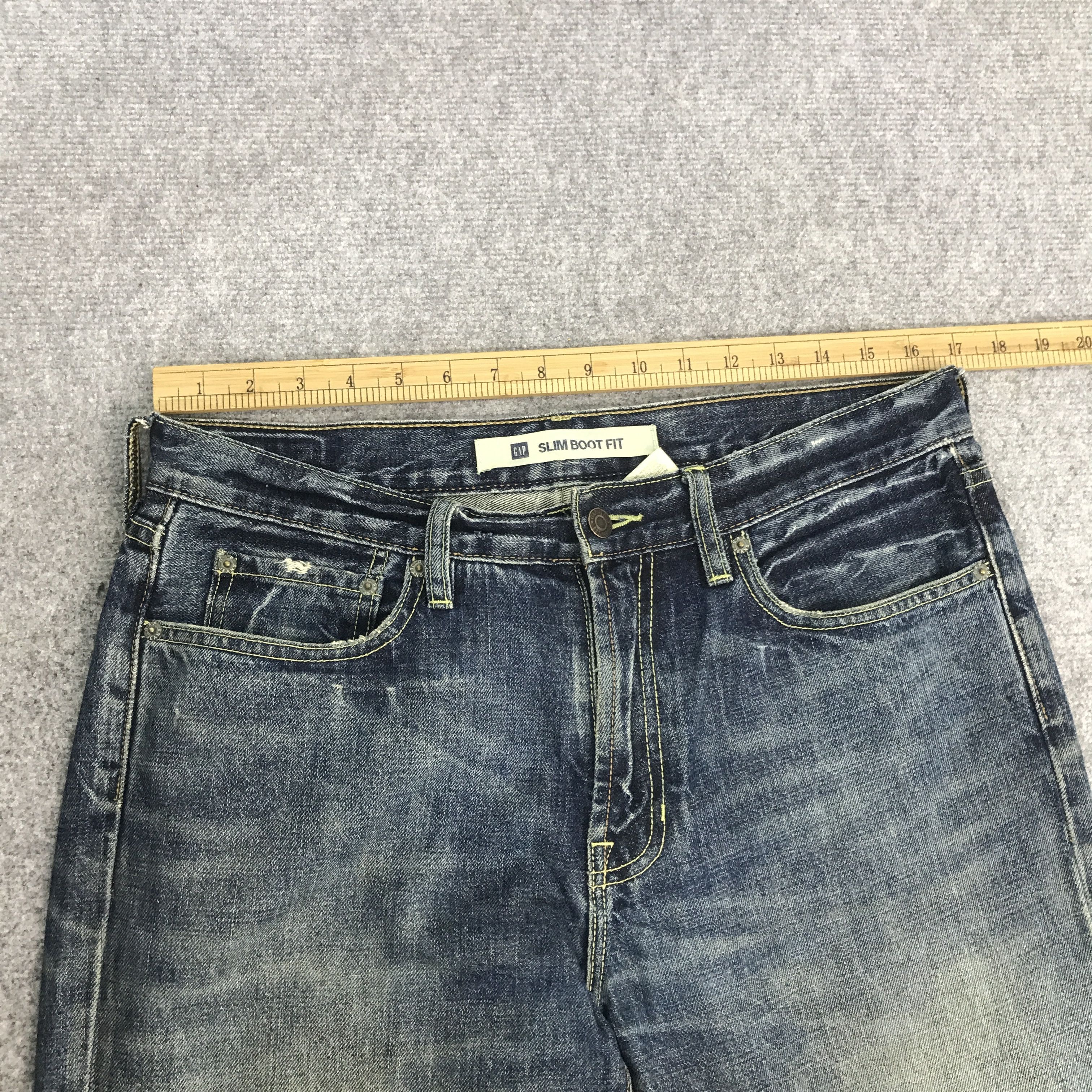 Japanese Brand Bootcut style Gap distressed denim jeans pants Size US 32 / EU 48 - 7 Thumbnail