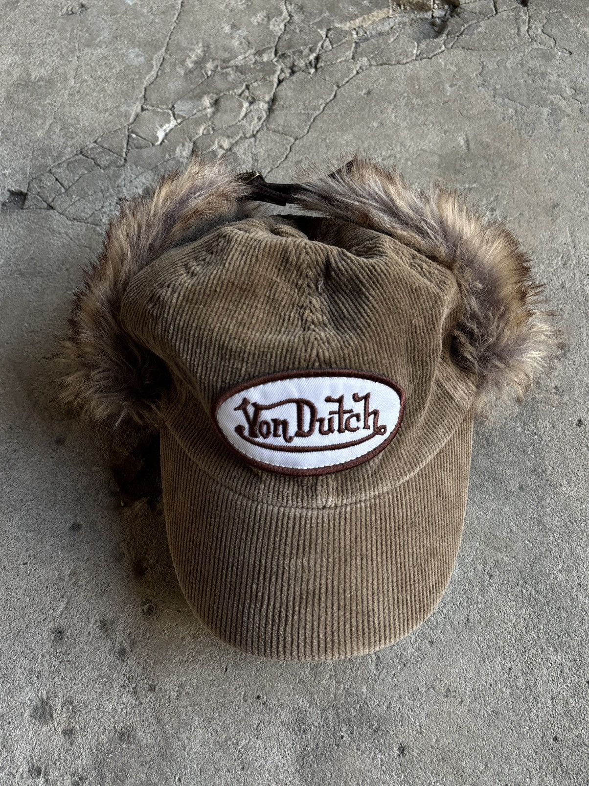 Von Dutch Rare!! Von Dutch Corduroy Trapper Hat Size ONE SIZE - 2 Thumbnail