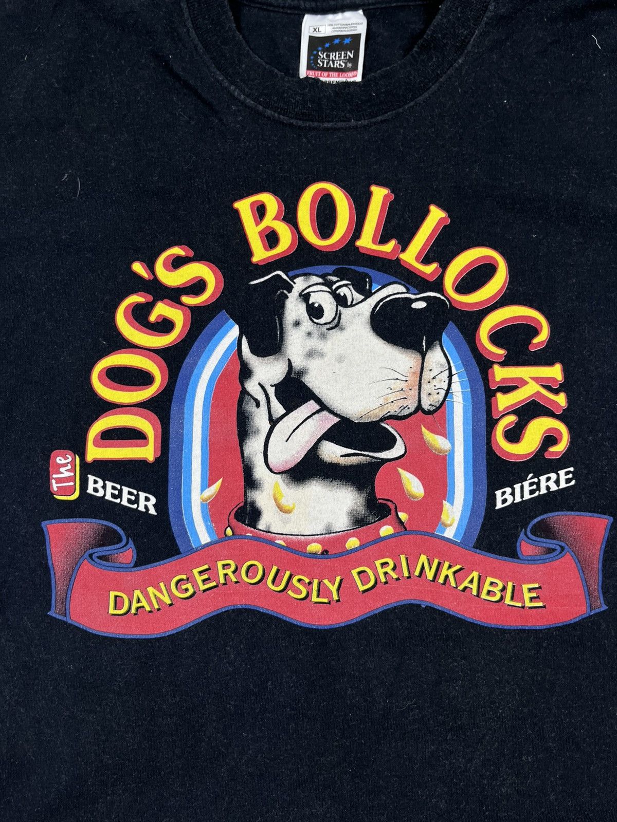Vintage Vintage Humor Dog Star Screen Beer Logo T Shirt Size XL Size US XL / EU 56 / 4 - 5 Thumbnail