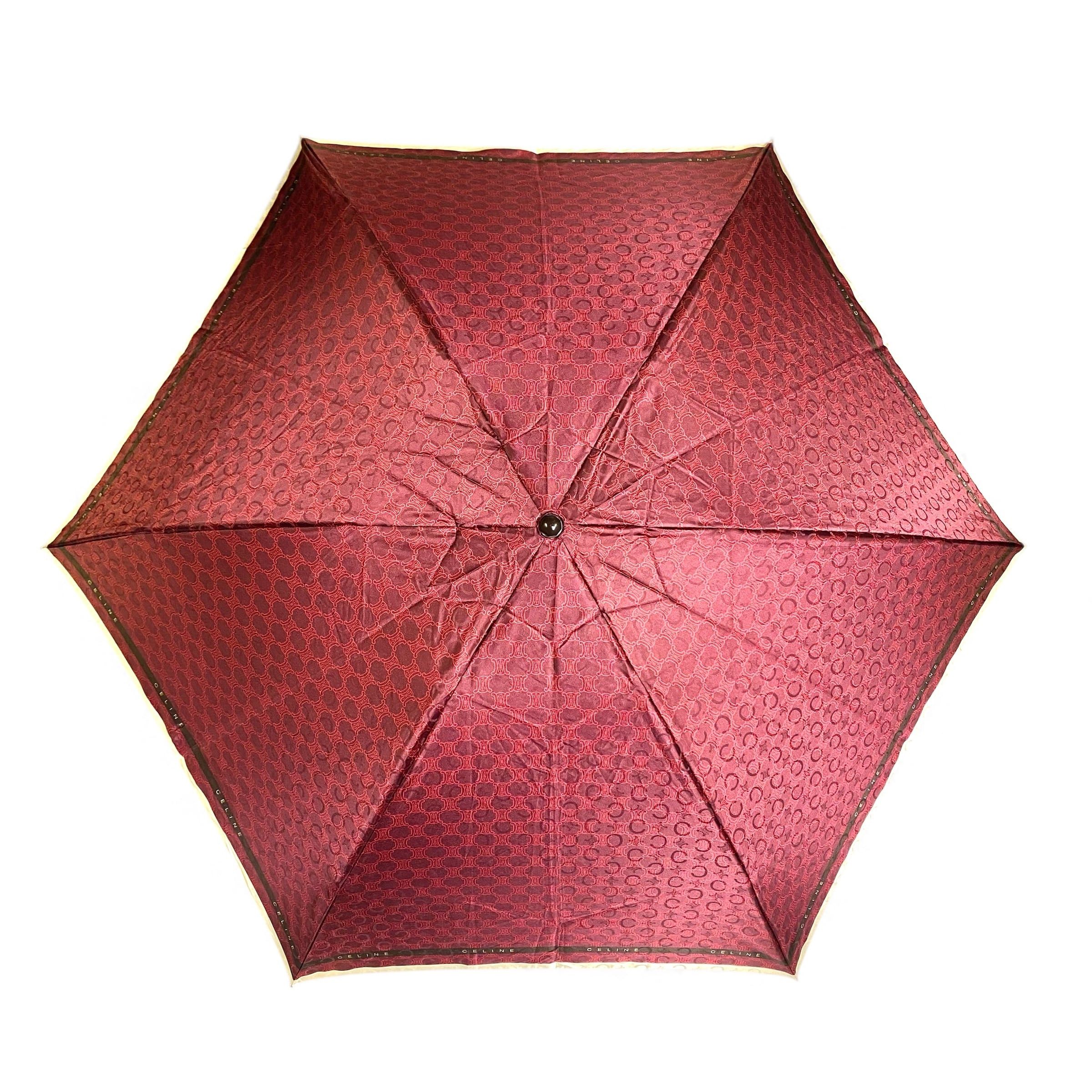 Celine CELINE Folding Umbrella Bordeaux Size ONE SIZE - 3 Thumbnail