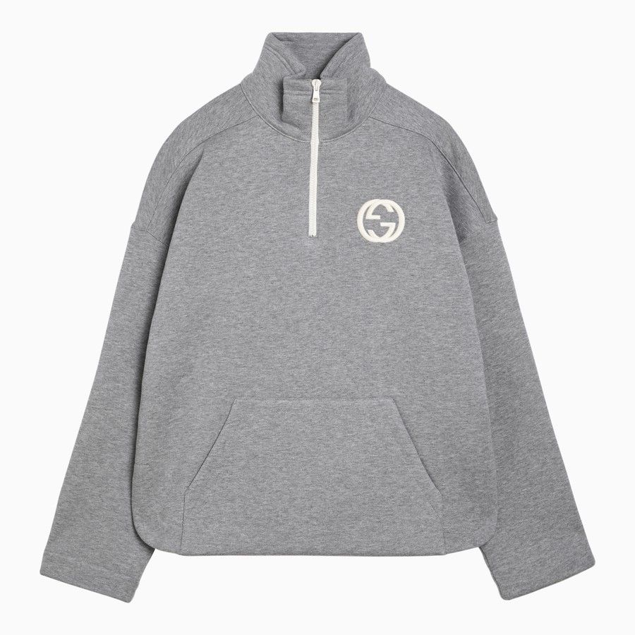 o1d2blof0824 Cotton Sweatshirt With Logo in Grey