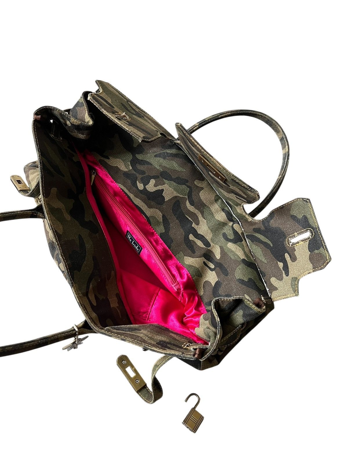 Japanese Brand 2000s Ra Iride 🇯🇵 Camouflage Birkin Bag Hermes Size ONE SIZE - 12 Thumbnail