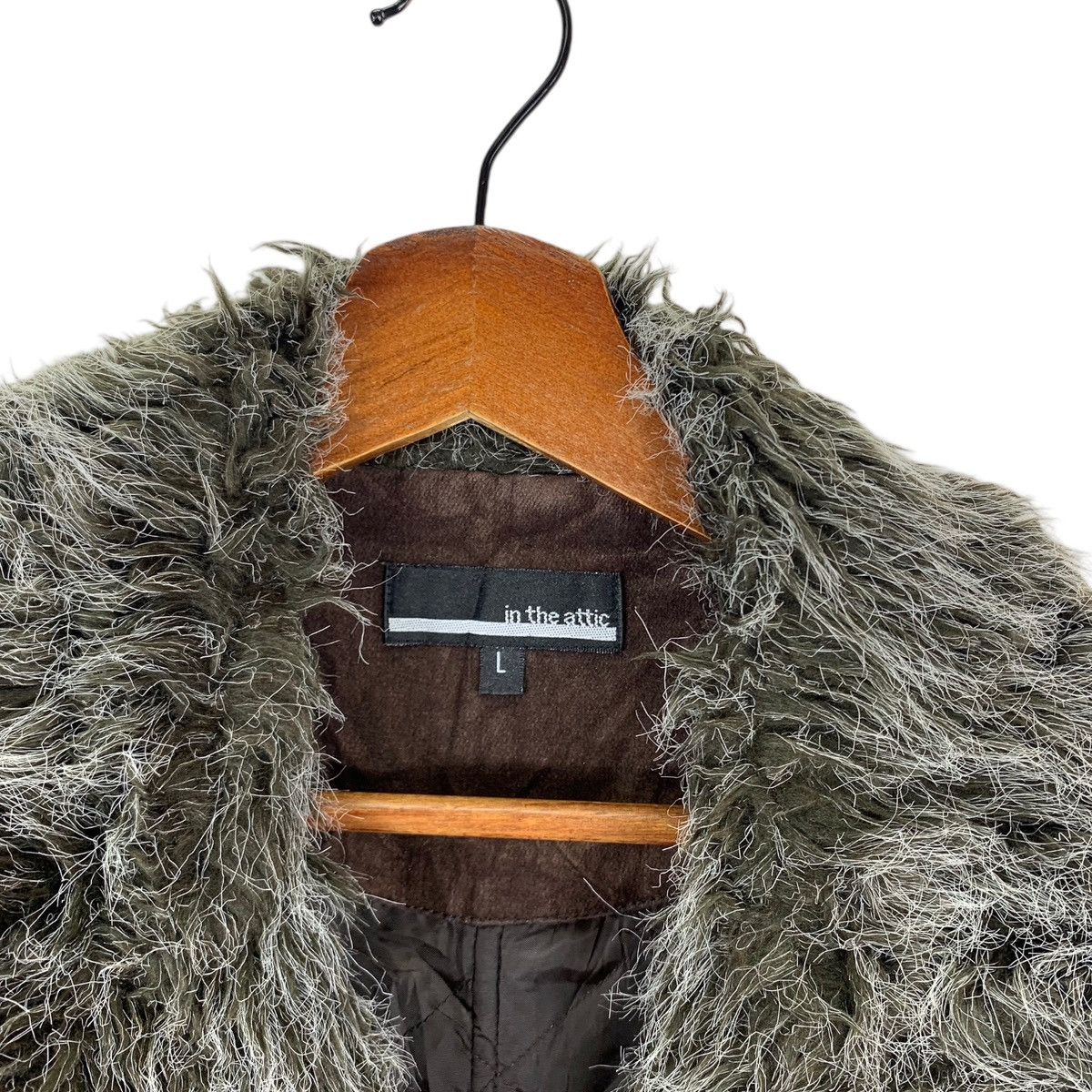 If Six Was Nine × In The Attic ⚡️⚡️ VINTAGE IN THE ATTICS FUR MINK DENIM JACKET Size US L / EU 52-54 / 3 - 4 Thumbnail