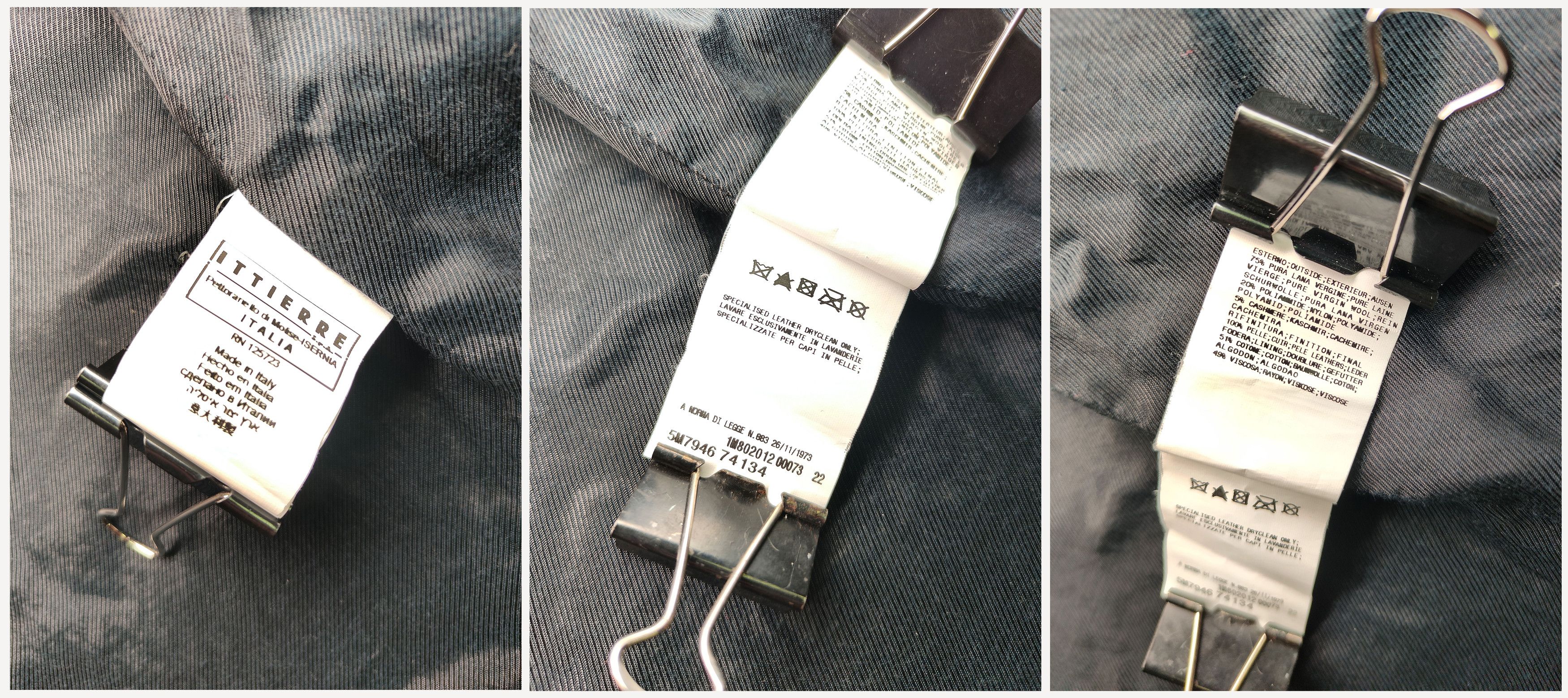 Pierre Balmain Pierre Balmain _ taly _ Studded Leather _ Wool & Cashmere Size M / US 6-8 / IT 42-44 - 9 Thumbnail