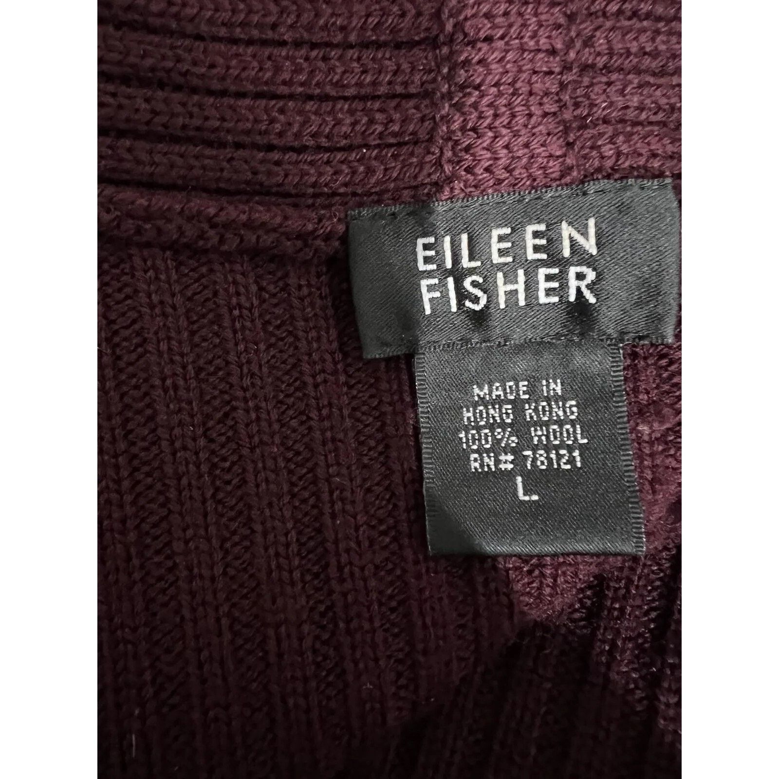Eileen Fisher Eileen Fisher Wool High Collar Cardigan Large A001372 Size L / US 10 / IT 46 - 5 Thumbnail