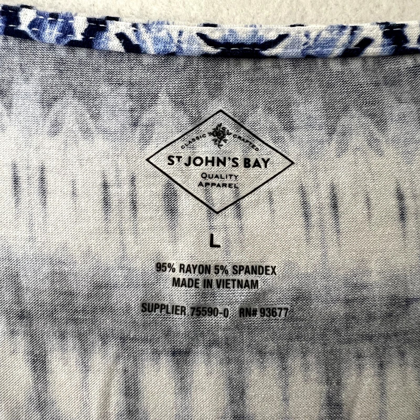 Other St John's Bay Blue Striped Patterned Tank Dress Size L / US 10 / IT 46 - 6 Thumbnail