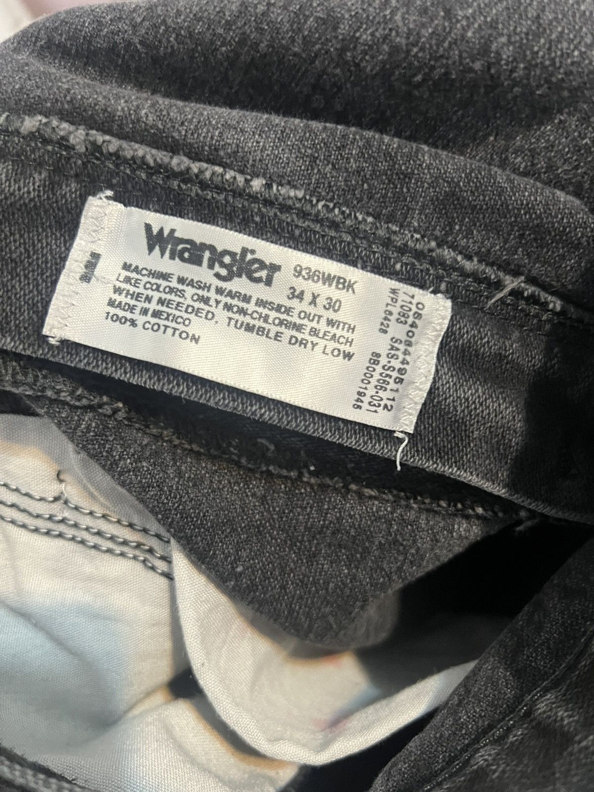 Wrangler Wrangler Black Denim Size US 33 - 4 Thumbnail